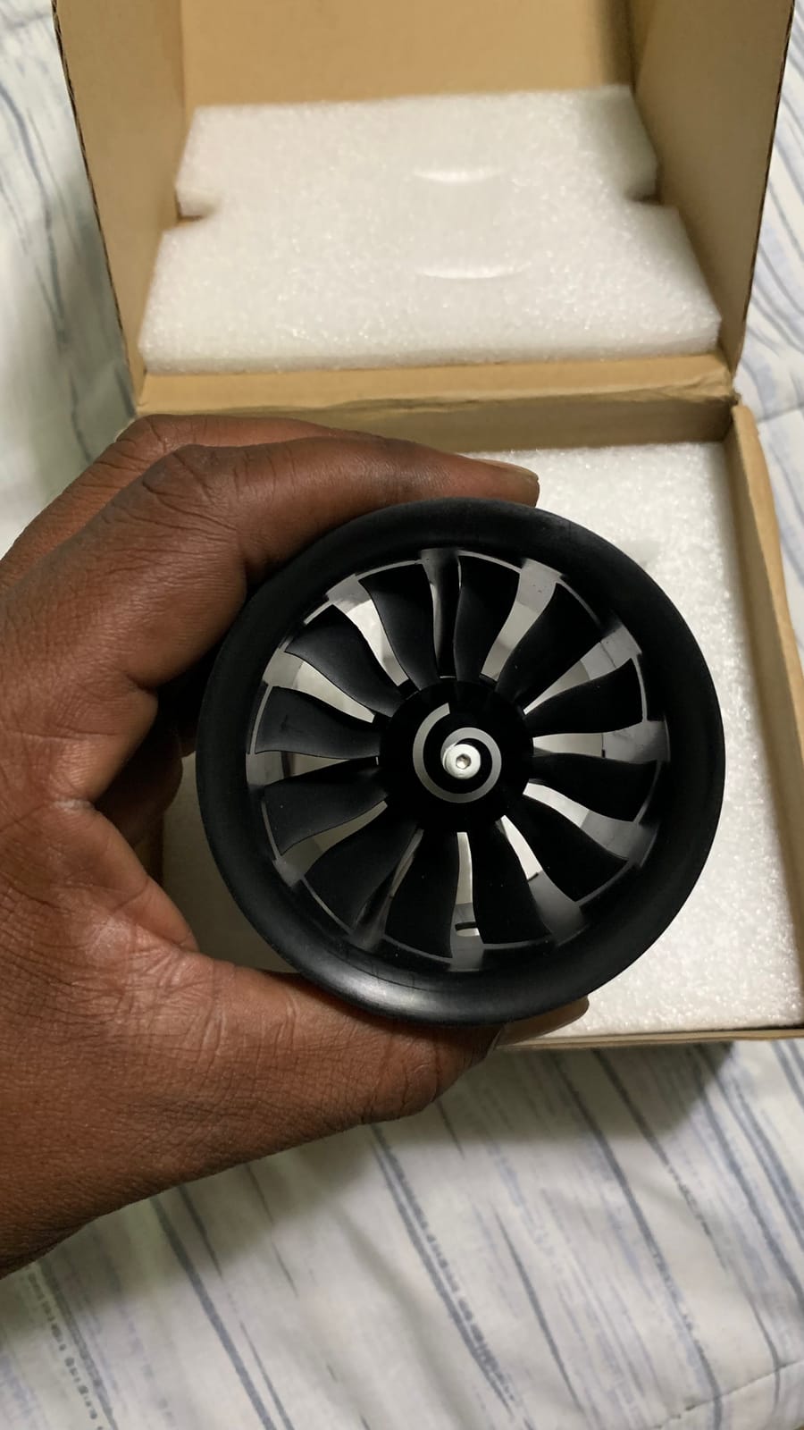 70mm 12 Blades EDF Ducted Fan with 6S Brushless Inrunner 2680-KV2200 Motor Model Jet Aircraft customer photo 2