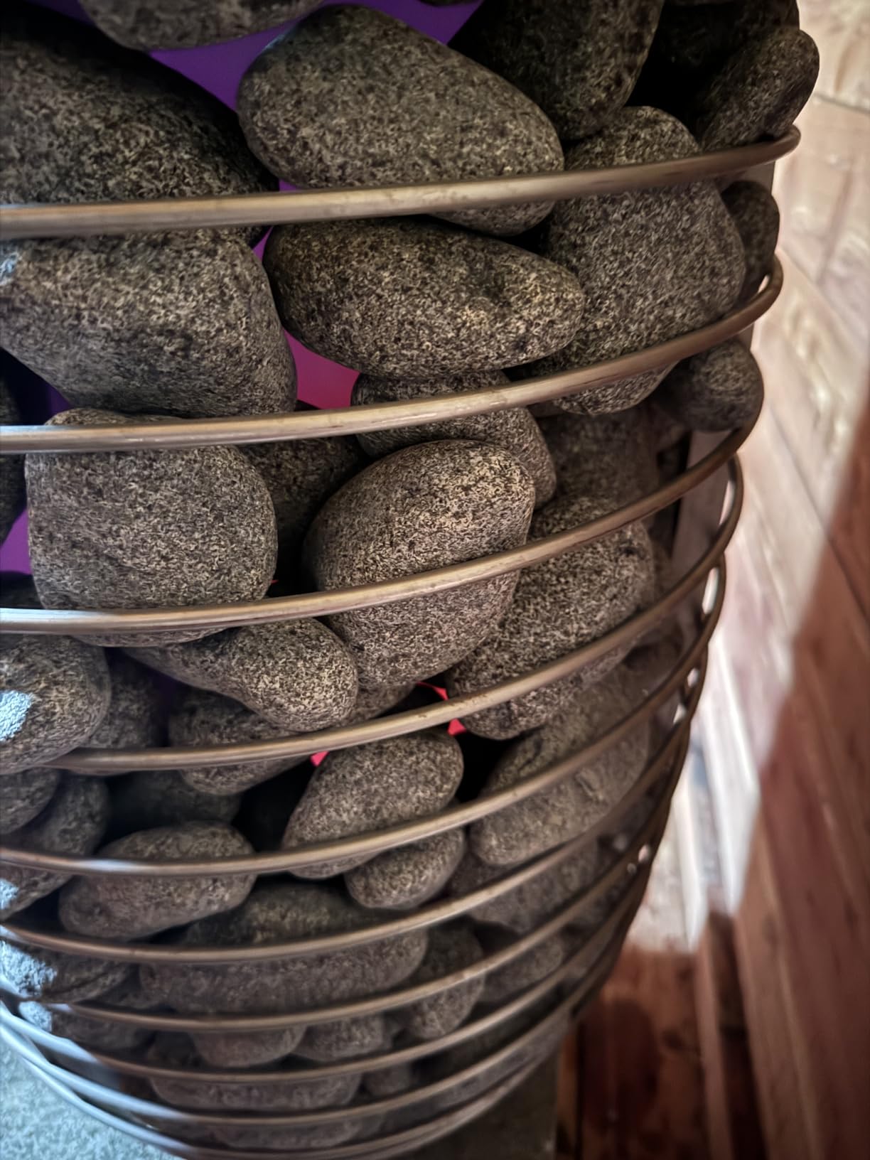 HUUM Hive Wood 13 kW Sauna Stove, 198 pounds of Rounded Olivine Stones Included (for saunas Between 210-460 cu ft.) customer photo 1