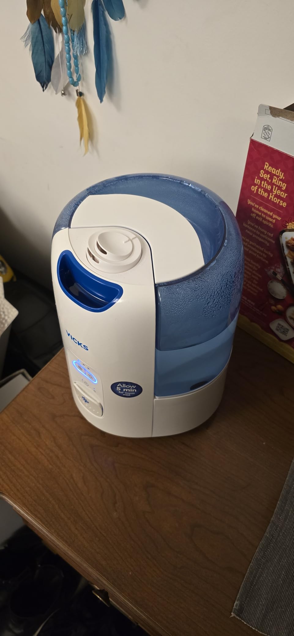 Vicks Dual Comfort Cool + Warm Mist Humidifier for Year Round Mist Comfort | Fusion Technology Filter Free Humidifier with 1.2 Gallon Tank, 40h runtine, Works with Vicks VapoPads and VapoSteam customer photo 1