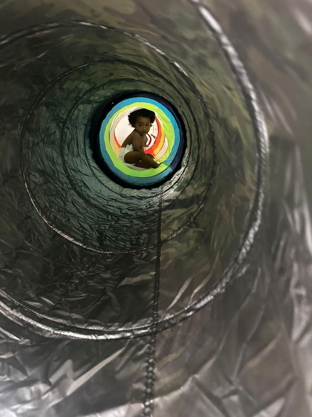 Kids Play Tunnel Tent for Toddlers, Colorful Pop Up Crawl Tunnel Toy for Baby or Pet with Breathable Mesh, Collapsible Gift for Boy and Girl Play Tunnel Indoor and Outdoor Game customer photo 2