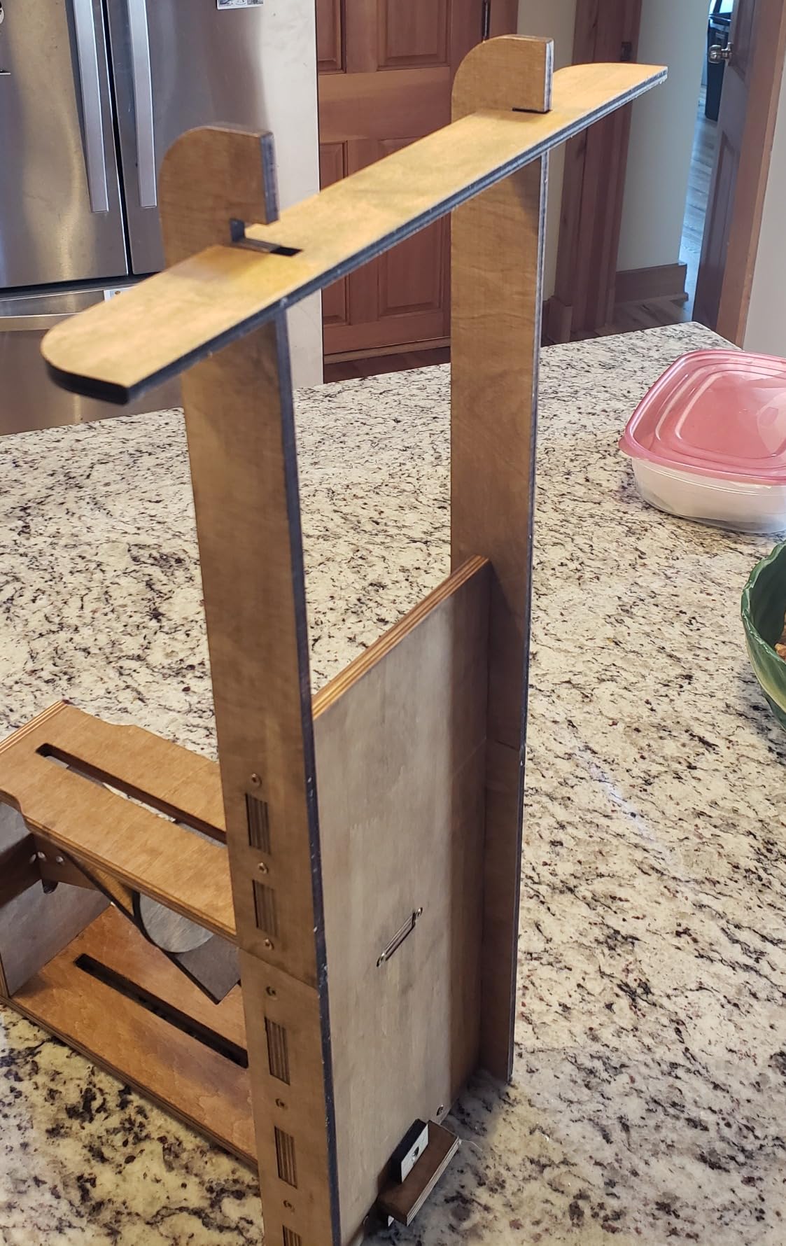 Dutch Wooden Cheese Press - Cheese Making Kit (Wooden Cheese Press with Lever and 2 Cheese Molds 1.2L)-Cheese Press for Home Cheese Making pressure up to 200 lbs customer photo 2