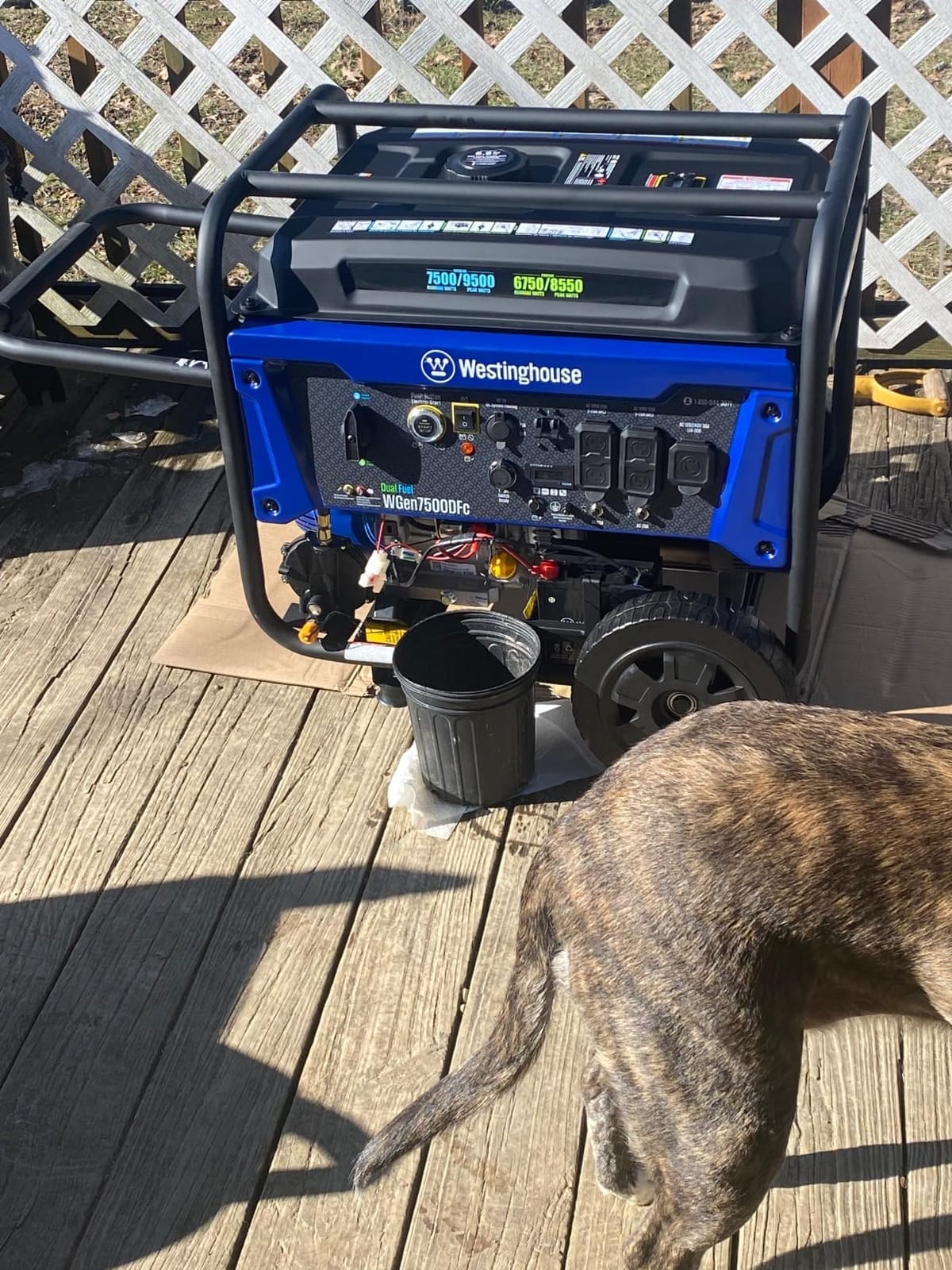 Westinghouse 9500 Peak Watt Dual Fuel Home Backup Portable Generator, Electric Start, Transfer Switch Ready, Gas & Propane Powered, CO Sensor customer photo 2