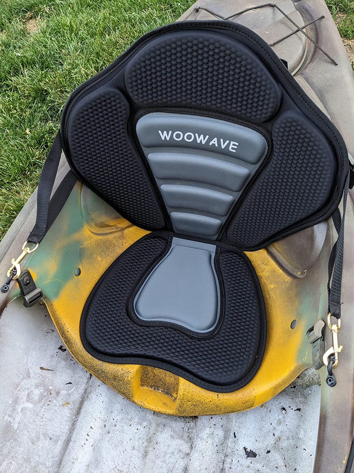 Kayak Seat Padded Deluxe Paddleboard Seats Adjustable Boat Seat Cushioned Fishing Seat High Back Comfortable Backrest Support for Universal Sit customer photo 2