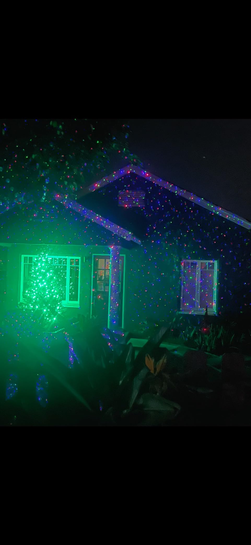 Christmas Laser Lights, Outdoor Garden Laser Lights Projector with Moving RGB Waterproof for Christmas Holiday customer photo 2