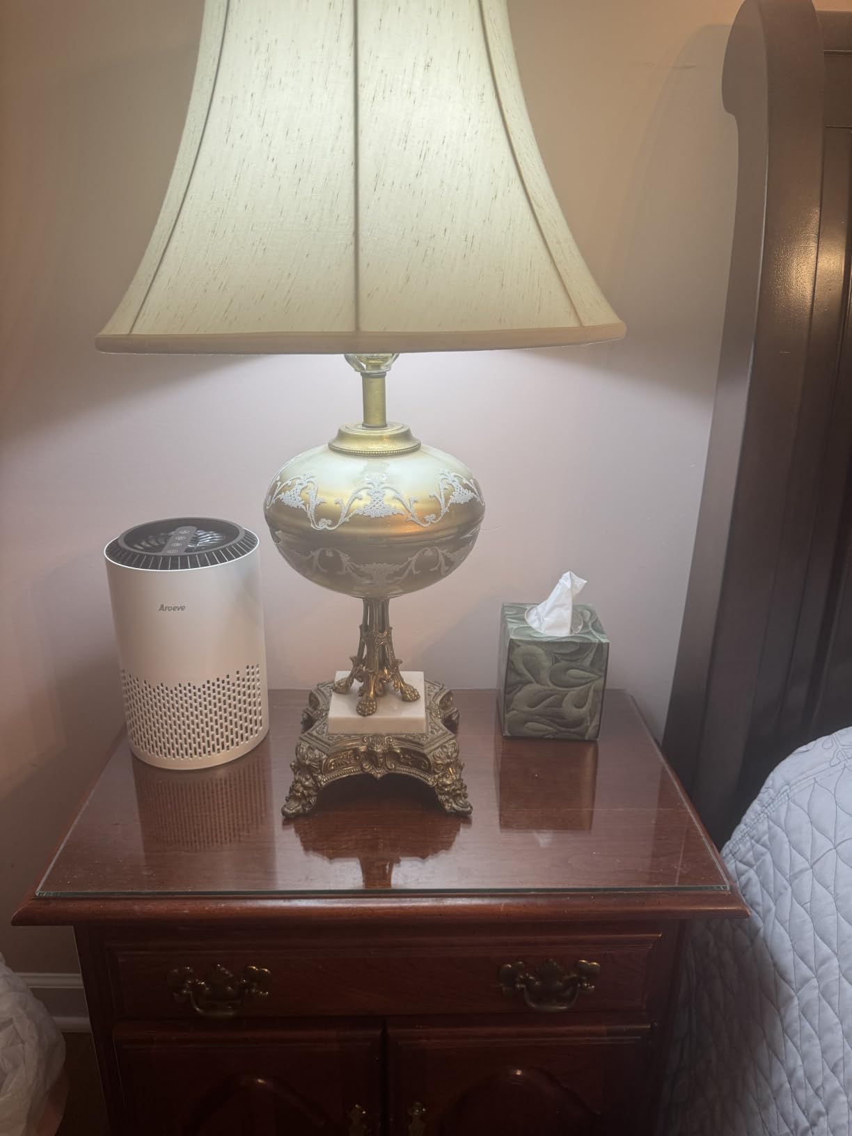 AROEVE Air Purifiers for Bedroom with Sleep Mode Speed Control-MK01A(White) | Energy Star Efficiency, Meet Global Recycled Standard, 360-Degree Air Inlets, 22dB Noise Level, Aromatherapy Function customer photo 1