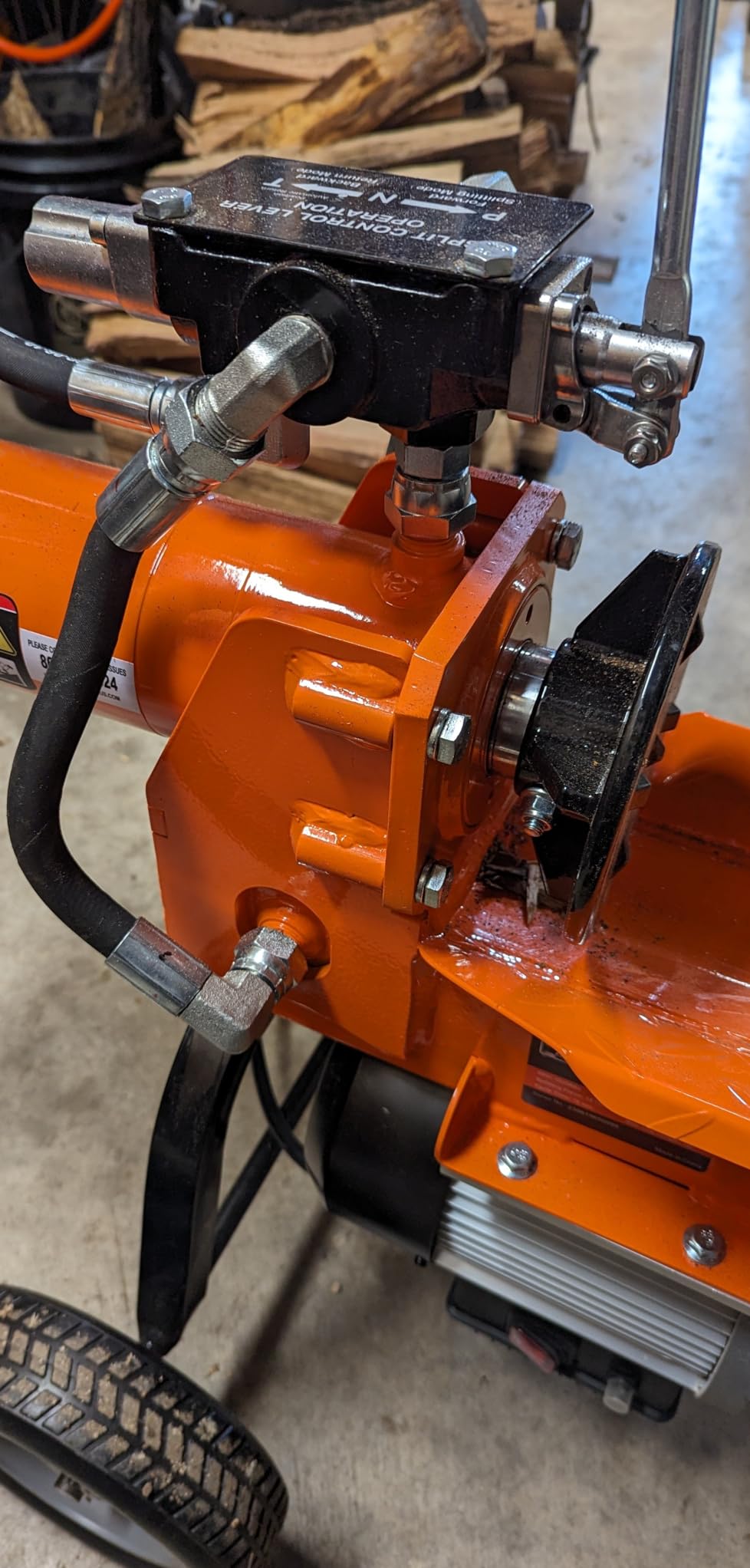 SuperHandy Hydraulic Log Splitter, 14 Ton, Portable Firewood Splitter customer photo 1