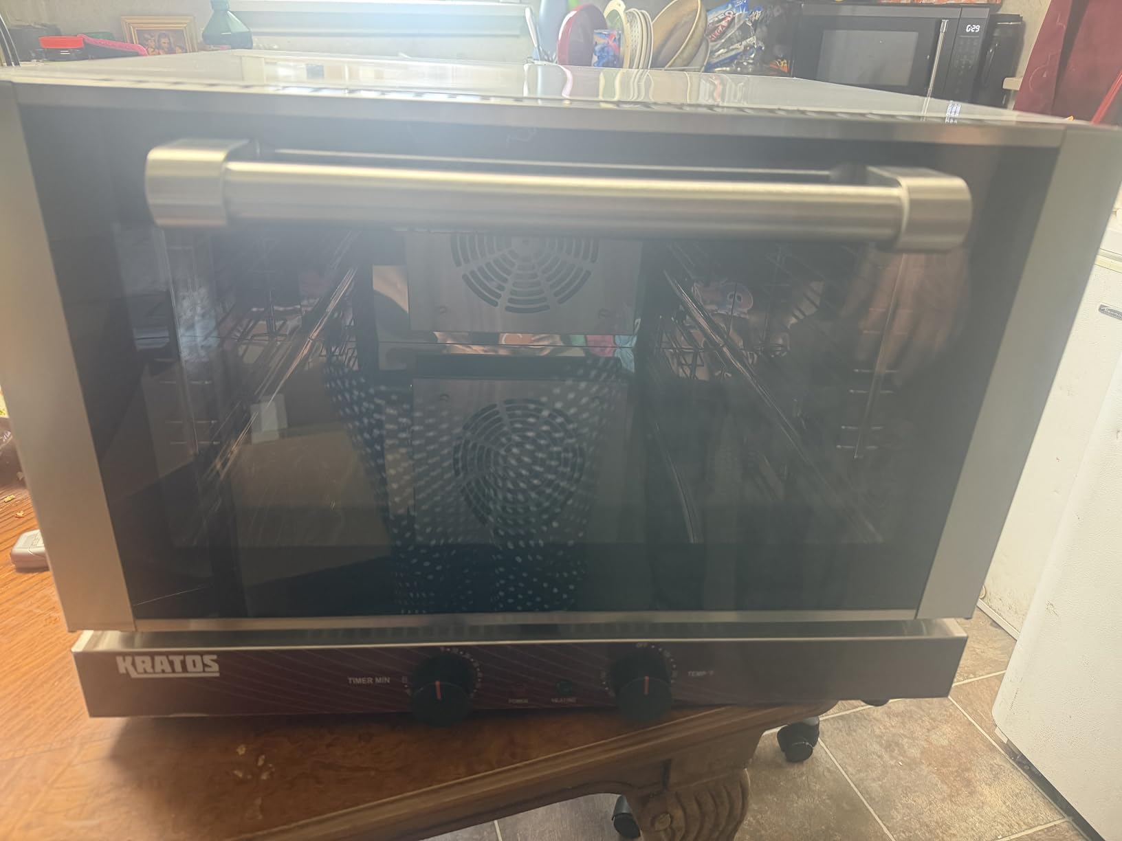Kratos Commercial Countertop Oven | Half-Size Electric Convection Oven | Holds Four Half Size Sheet Pans | 1.5 Cubic Ft. | ETL Certified | 120V, 1600W (29M-002) customer photo 2