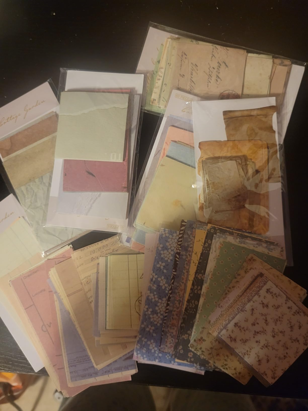 GNILLKO 445 PCS Vintage Scrapbook Supplies Kit | Scrapbook Paper Junk Journal Supplies with 40 Sheet Flowers Stickers for Planner, Bullet Journaling, Junk Journal customer photo 2
