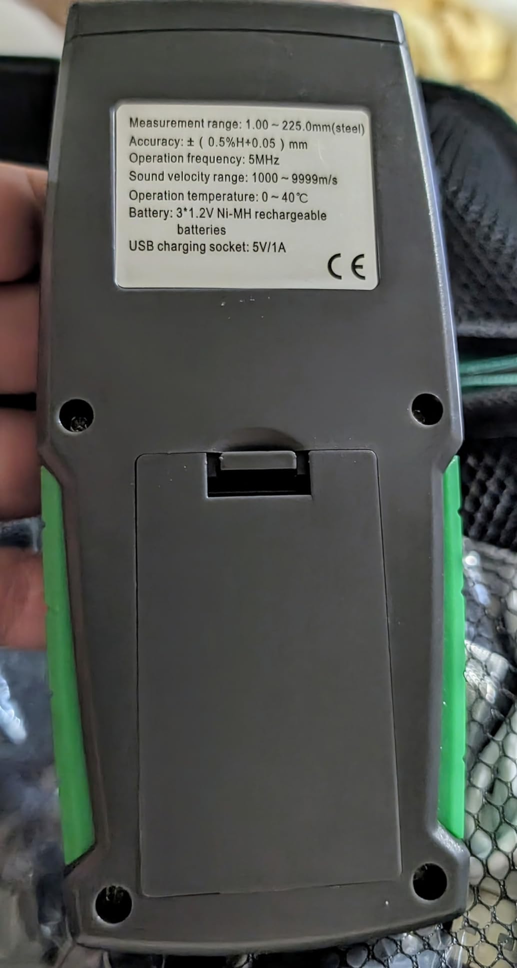 Ultrasonic Thickness Gauge Industrial-882 - Metal Thickness Tester for Steel, Pipes and Industrial Materials, 0.039-8.858 in (1-225 mm) Range, Color LCD, Auto Calibration, Handheld Thickness Tester customer photo 2