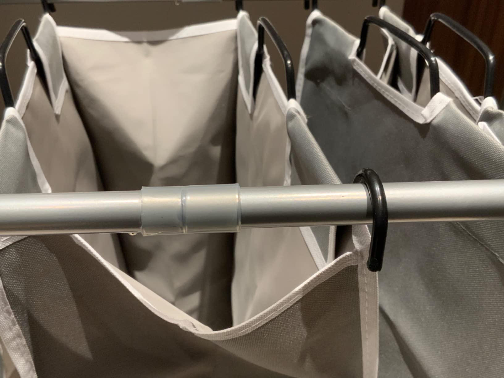 Simple Houseware Heavy Duty 3-Bag Laundry Sorter Rolling Cart | Removable Bags and Lockable Wheels for Laundry Room Organization customer photo 1
