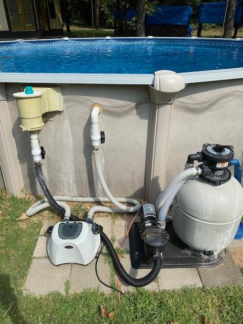 INTEX Krystal Clear Saltwater Pool Chlorine System for Above Ground Pools up to 4,500 Gallons, Pool Cleaner with Automatic Timer and Self Cleaning customer photo 2