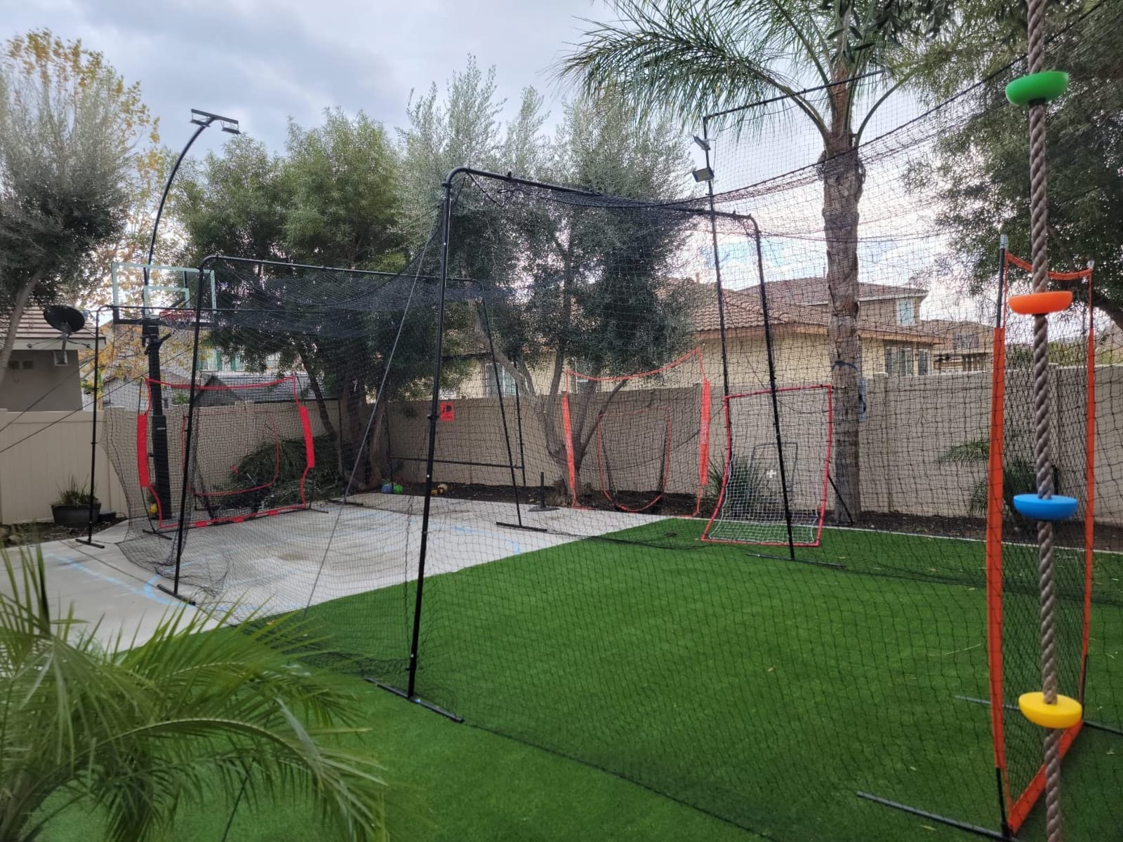 Full 40 and 60 Foot Batting Cage. Perfect Baseball Batting Cage, Softball Batting Cage, Complete Package with Frame and Netting customer photo 2