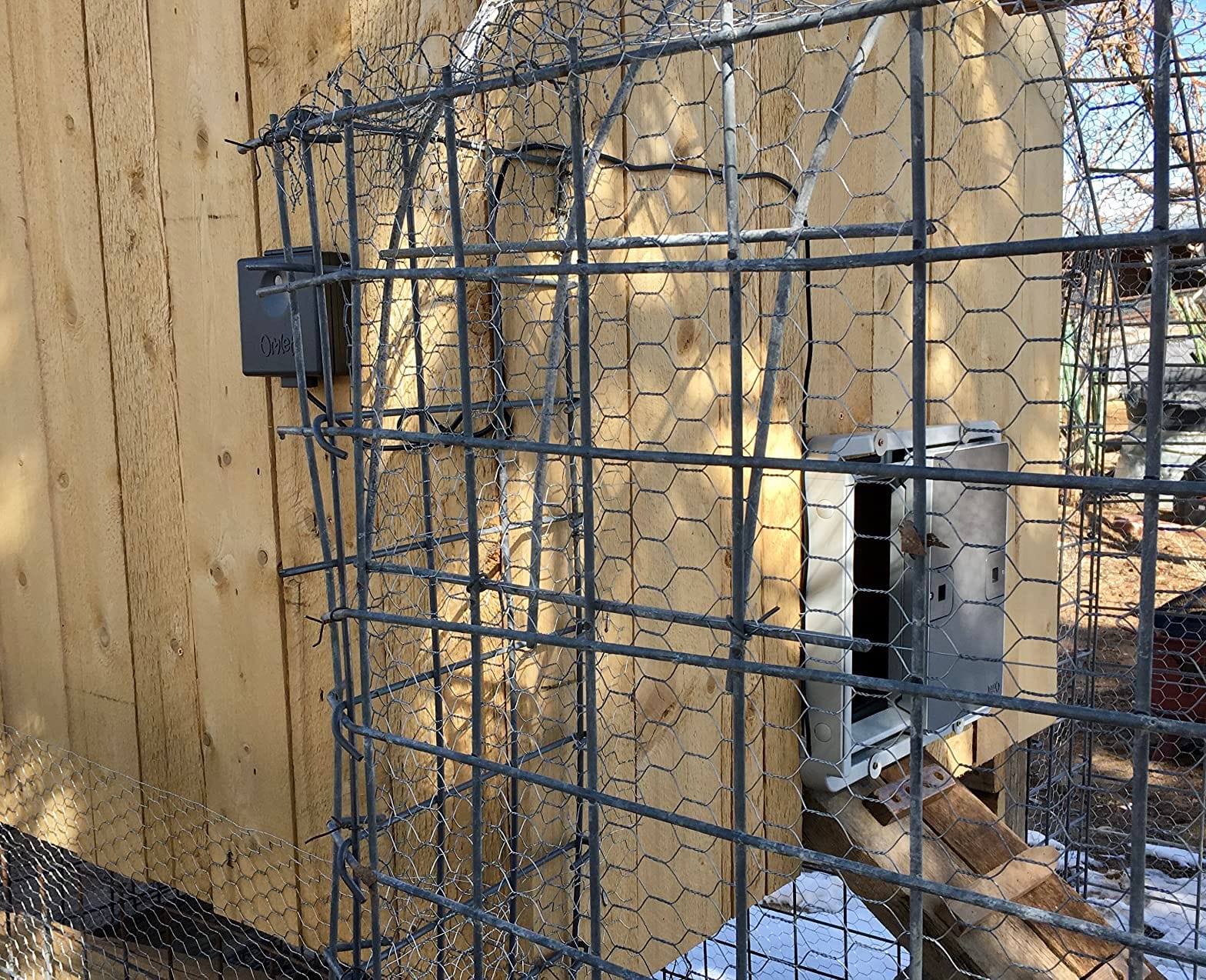 Omlet Automatic Chicken Coop Door Opener | Operated by Light Sensor or Timer | Easy to Install, No Maintenance Required | Improves Coop Security and Insulation | Built-in Safety Sensors | Grey customer photo 2