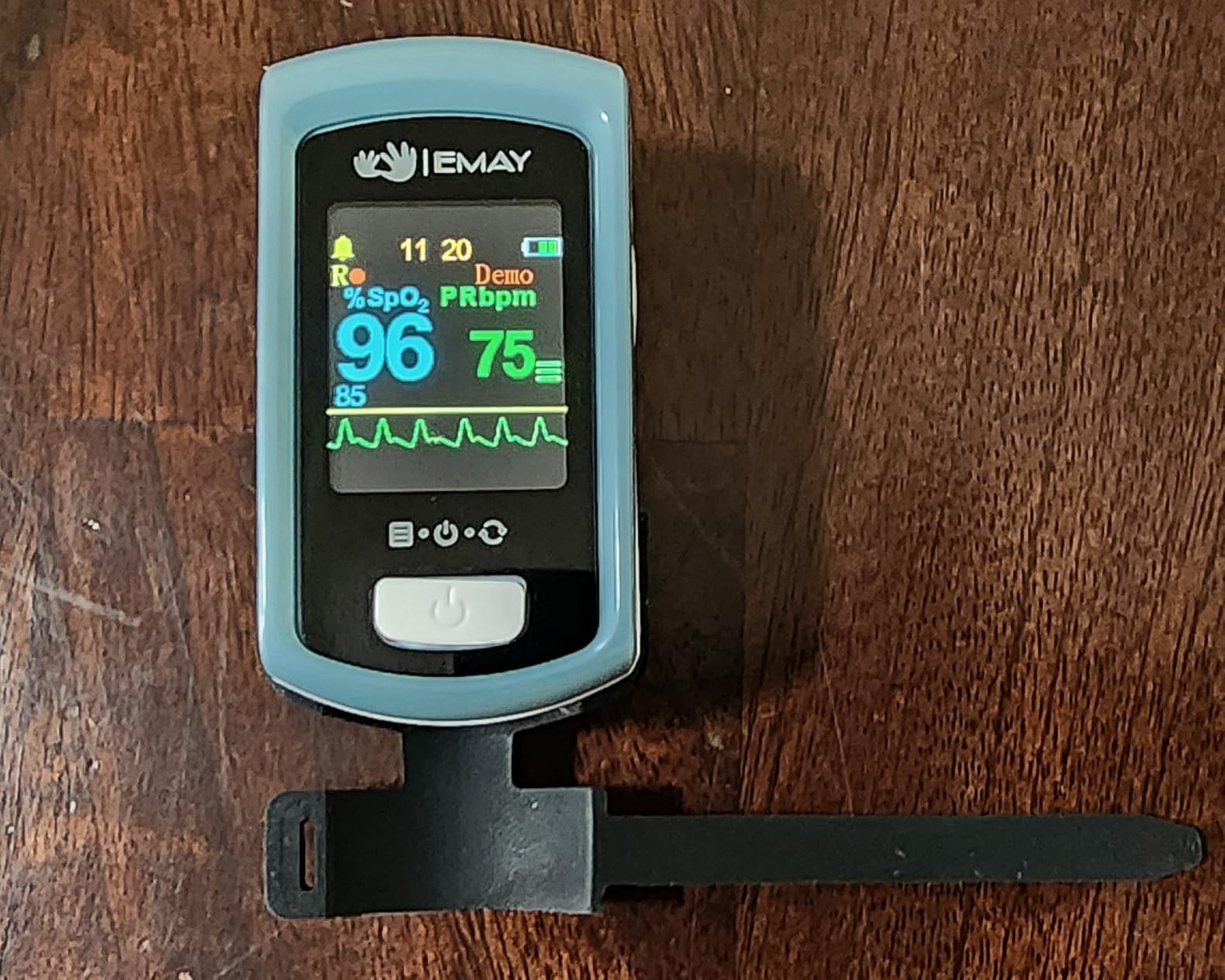 EMAY Sleep Oxygen Monitor with PC Software & App | Bluetooth Pulse Oximeter Rechargeable for Overnight & Continuous SpO2 Tracking with 72 Hours Built-in Memory | Gives Informative Report & Analysis customer photo 1