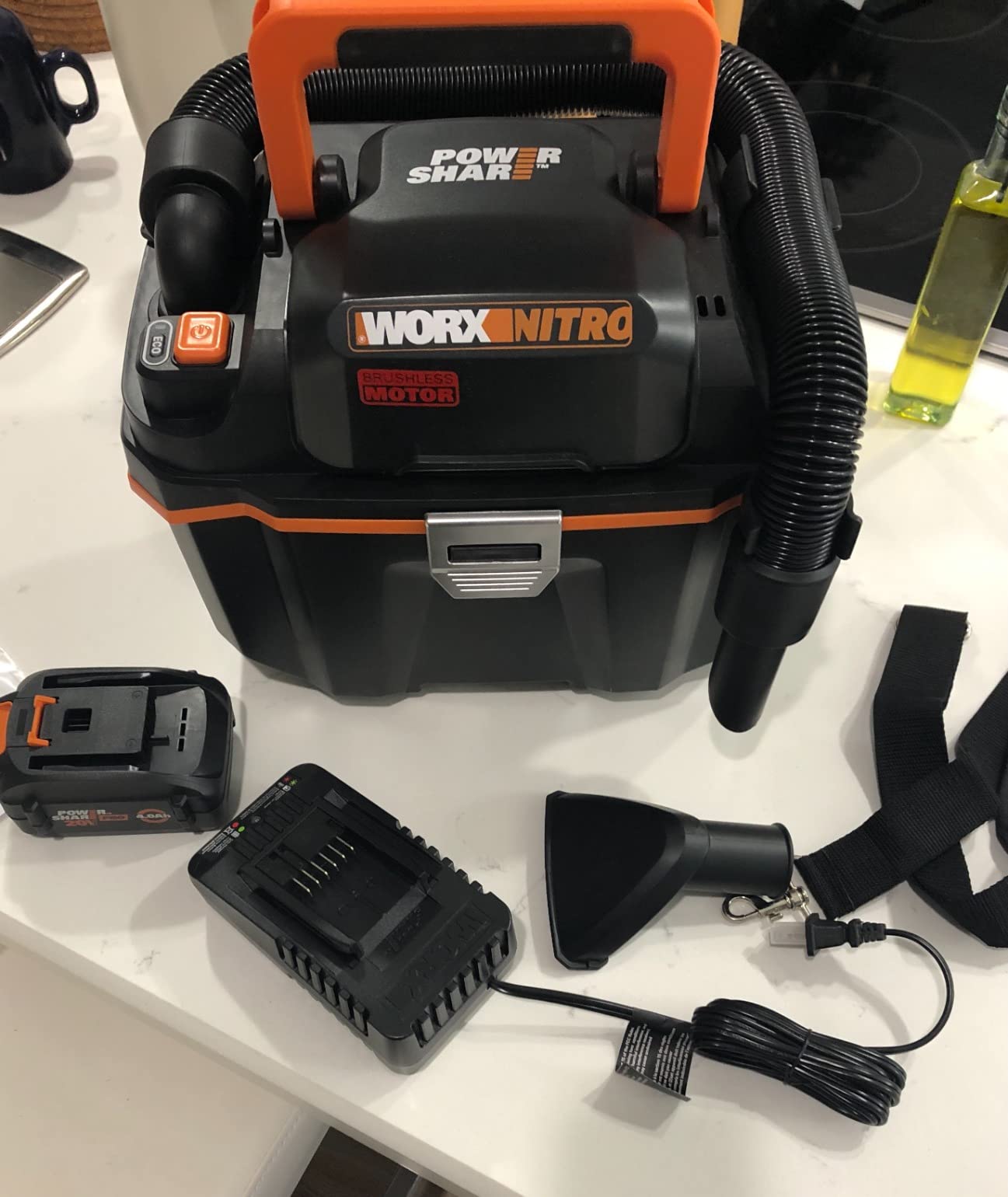 WORX Cordless Wet/Dry Vacuum, 20V 2.1 Gal, WX031L | 2.1 gal capacity; wet/dry pickup; Nitro performance; lightweight portable design; Battery & Charger Included; PowerShare customer photo 2