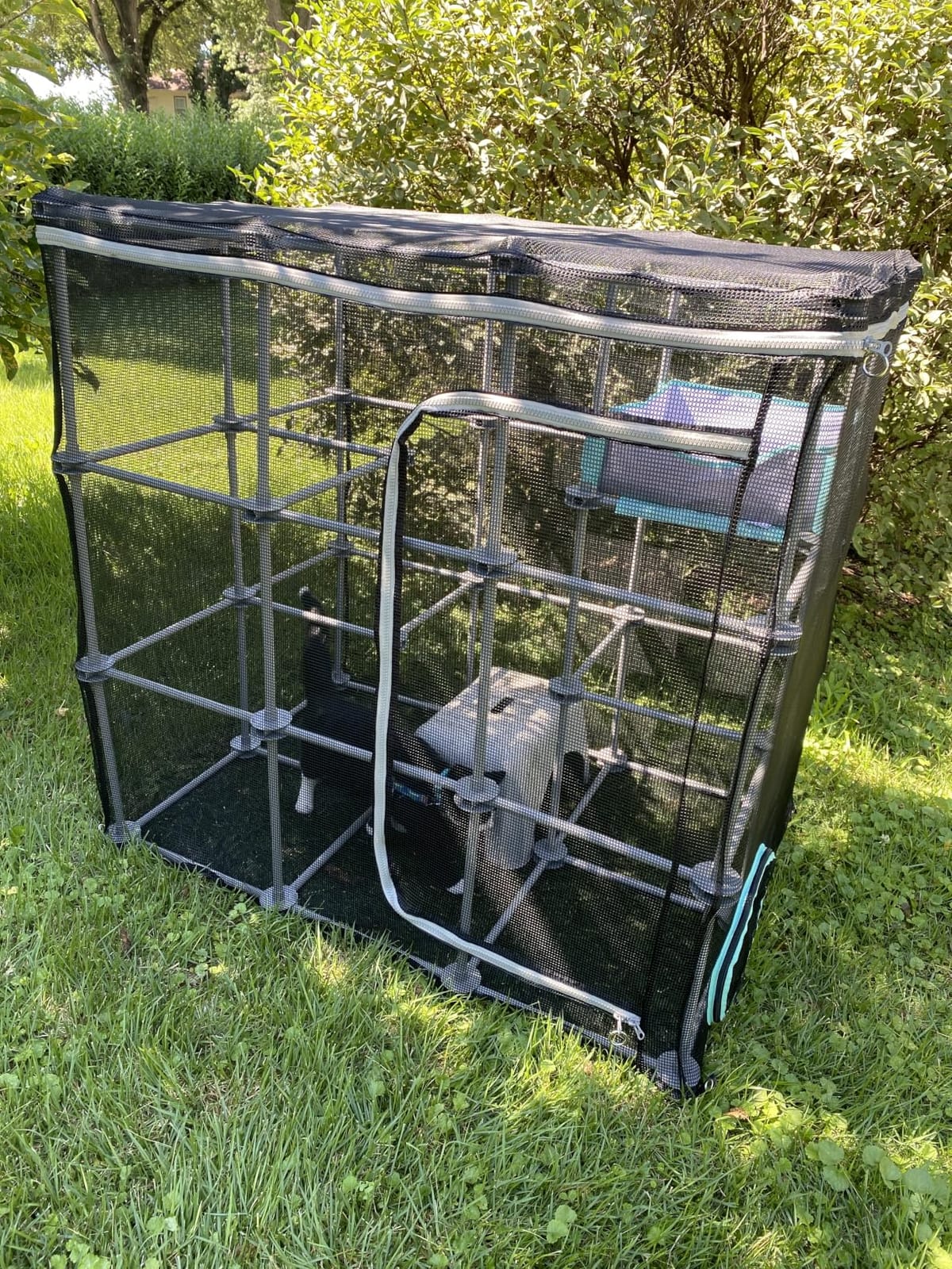 Kitty City Outdoor Catio Furniture and Play Kits for Cats, Outdoor Mega Kit customer photo 2
