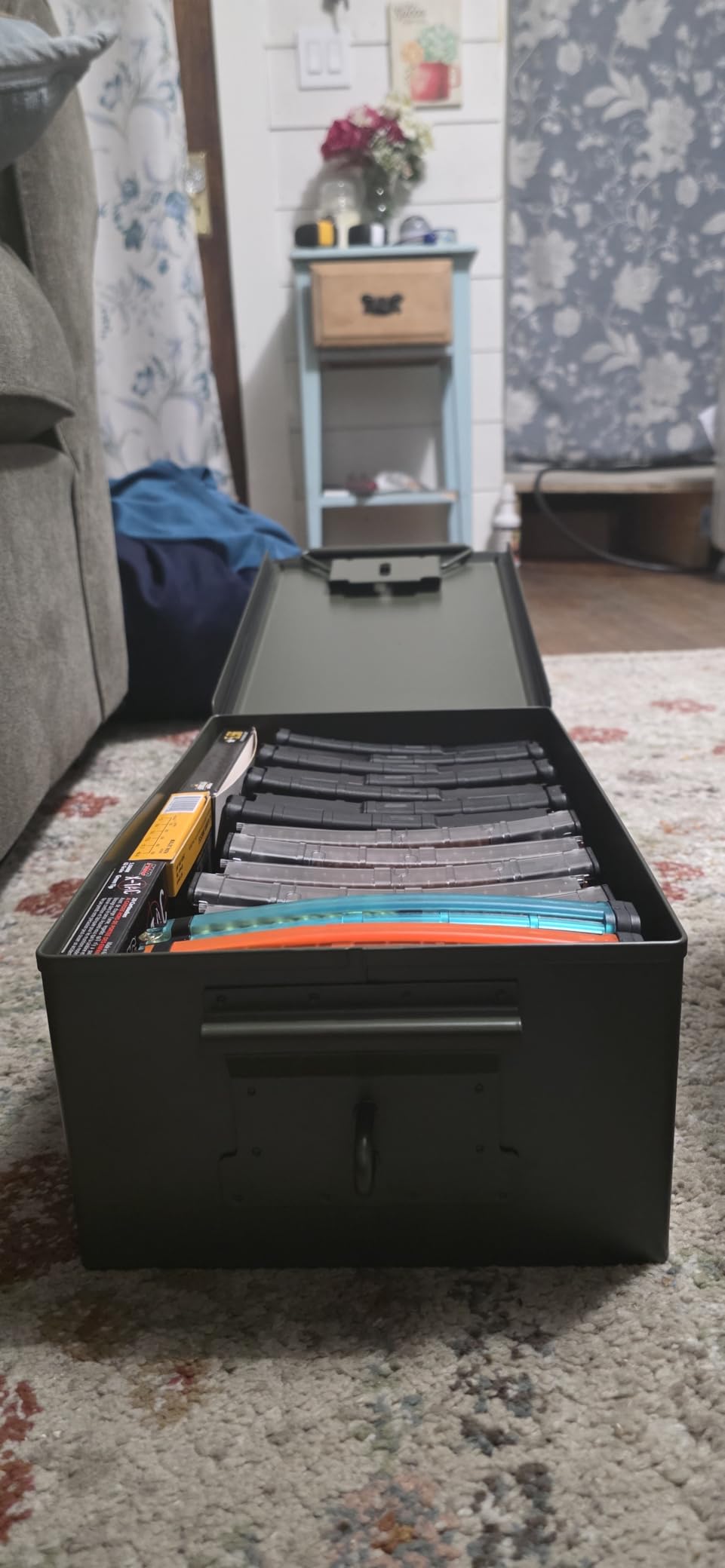 Reapr Steel Ammo Can, Heavy Duty Locking Metal Ammo Storage Box, Airtight and Watertight 30 Cal or 50 Cal Case for Rifle, Shotgun, Pistol, Military Footlocker Style Tool and Gear Organizer customer photo 1