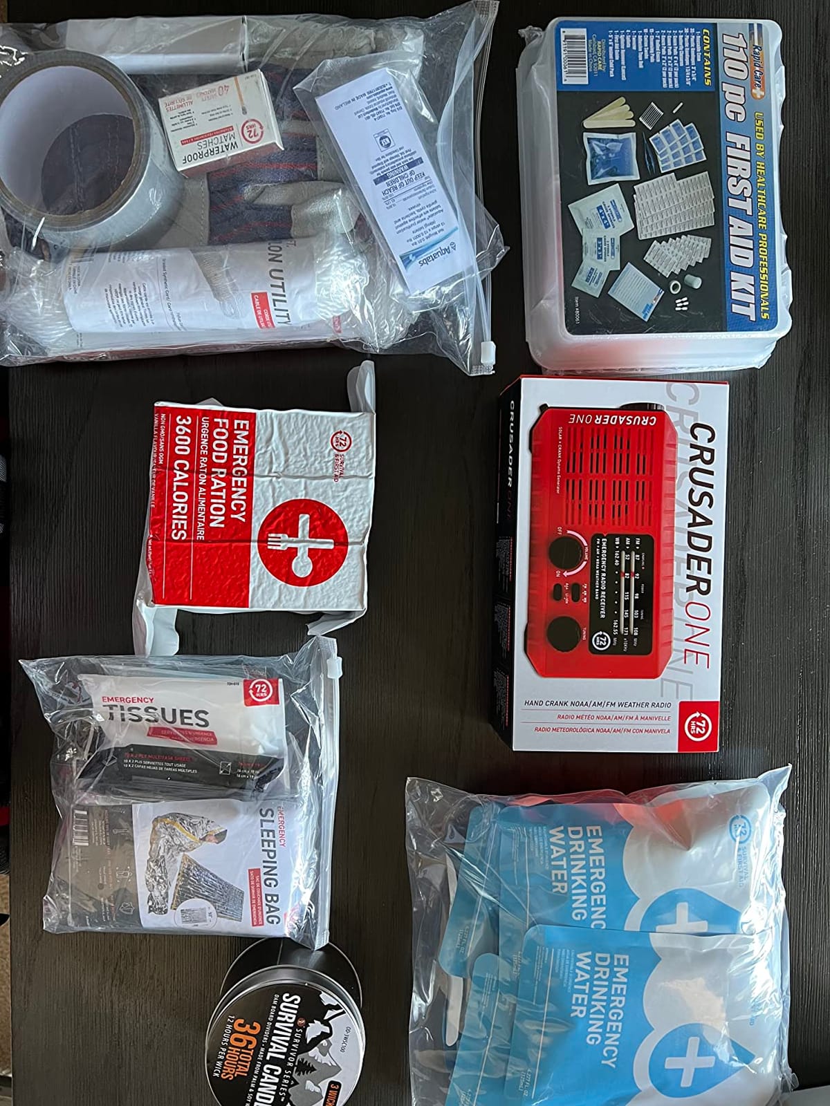 72 HRS Deluxe Emergency Survival Kit - Heavy Duty 72 Hour Bag Survival Kit for Earthquake, Hurricane, Tsunami, Winter, Blackout - Includes Emergency First Aid Kit, Water, Food customer photo 1
