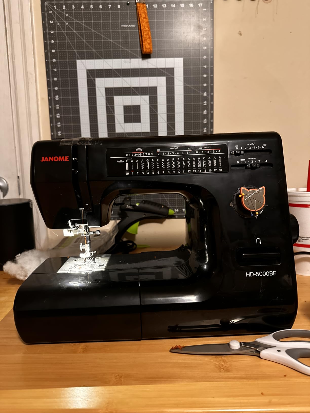 Janome HD-5000 Black Edition Heavy-Duty Sewing Machine | 18 Stitches, Built-In Needle Threader, Aluminum Body, Free Arm customer photo 2