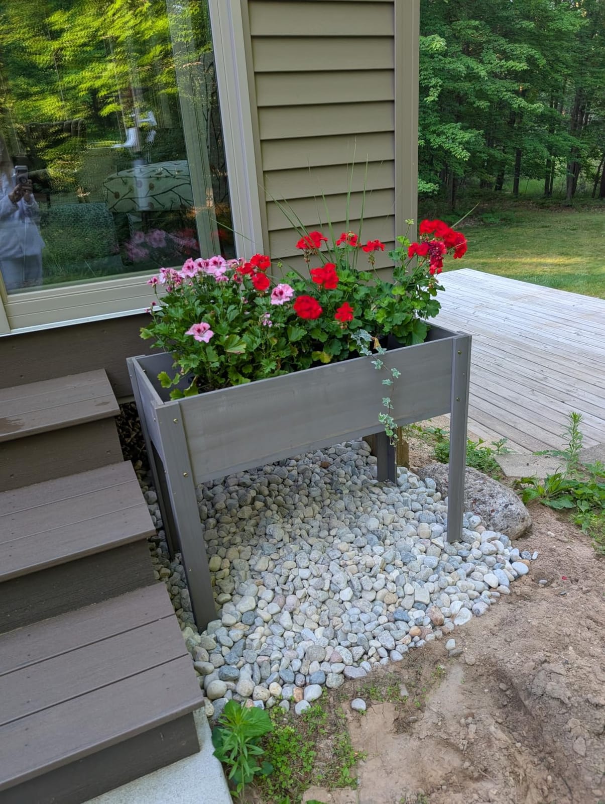 Raised Garden Bed with Legs, 48x24x30 Cedar Wood Elevated Planter Box | Large Growing Capacity, Premium Cedar Wood, Drainage Holes & Liner, Ergonomic Gardening Height customer photo 2