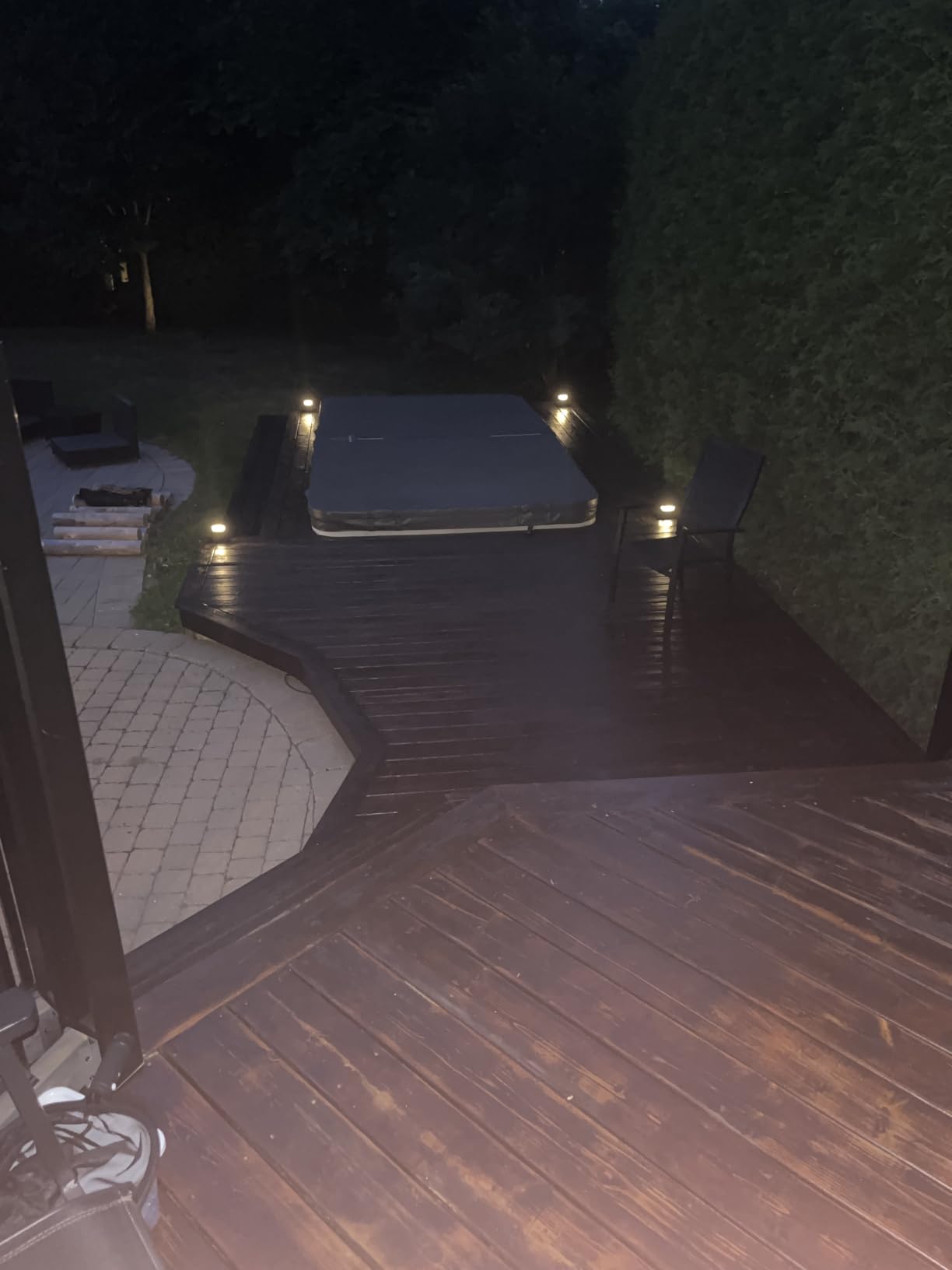 Dynaming 4x4 Solar Post Cap Lights Outdoor with 2 Color Modes, 6 Pack Upgrade Fence Post Solar Lights Black Shell for 4x4 Vinyl/Wooden Posts, Brightness LED Lighting Decor for Garden Deck Patio customer photo 2