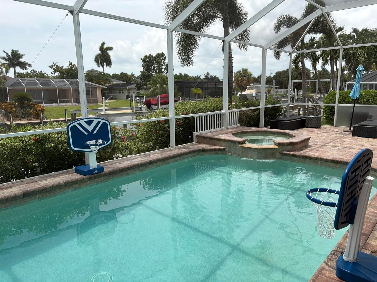 GoSports Splash Hoop 2-in-1 Full Court Pool Basketball & Volleyball Game Set customer photo 2