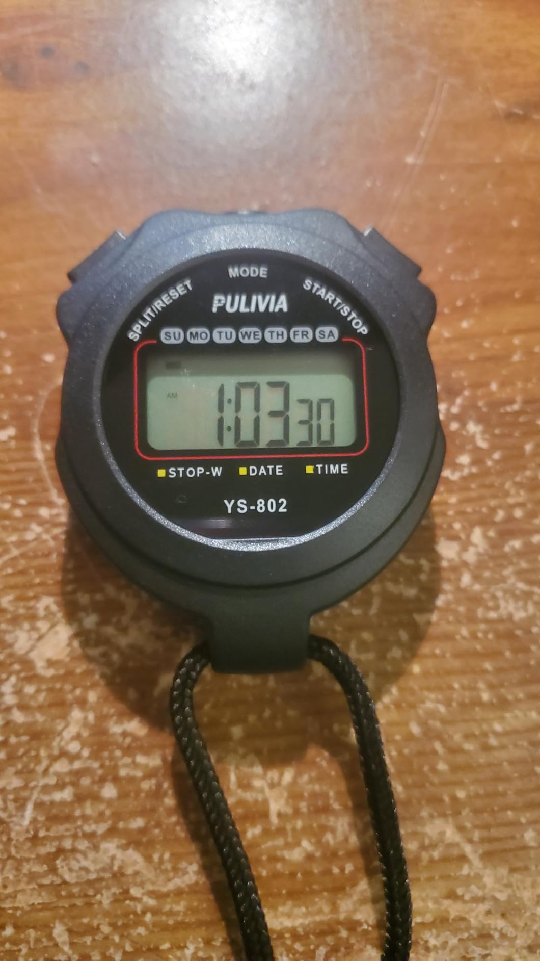 Stopwatch Timer, Digital Stop-Watch for Sports, Black | Multi-function Stopwatch with Single Split/Lap Timing, Button Beep Alarm Clock, Ideal for Coaches Kids PE-teacher customer photo 1