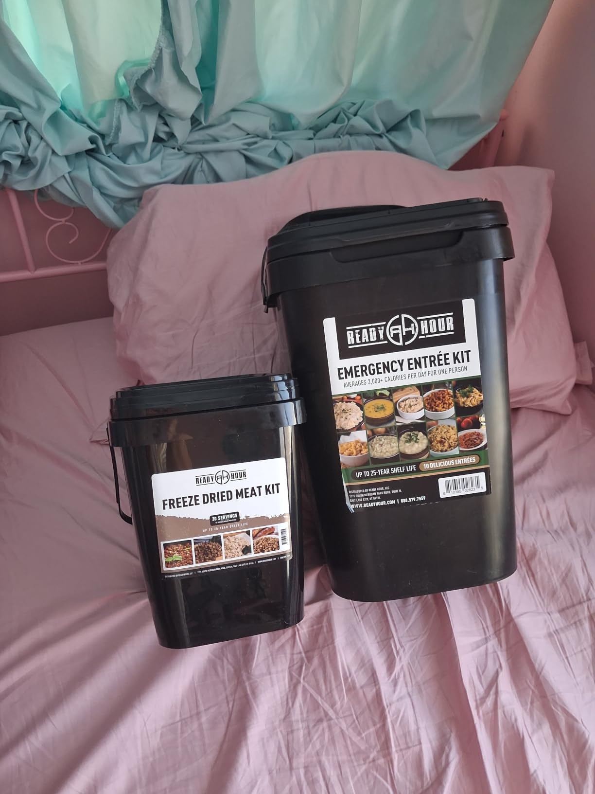 Ready Hour 120 Serving Entree Bucket-Freeze Dried Emergency Food Supply-Survival Meals with Long Shelf Life-Prepper Essentials for Disaster, Camping, Hiking, or Outdoor Use customer photo 1