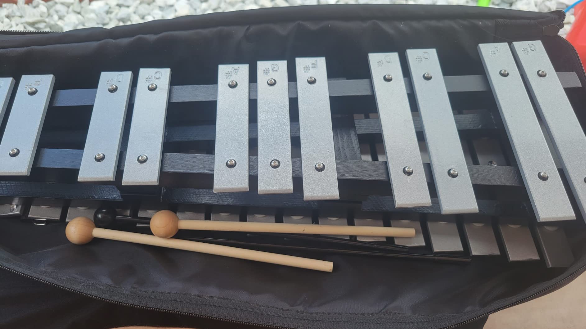 Heuyrao 30 Notes Foldable Glockenspiel Xylophone | Includes 4 Mallets, Carrying Bag, Ideal for Adult and Beginner, Outdoor Performance & Music Content Creation customer photo 2