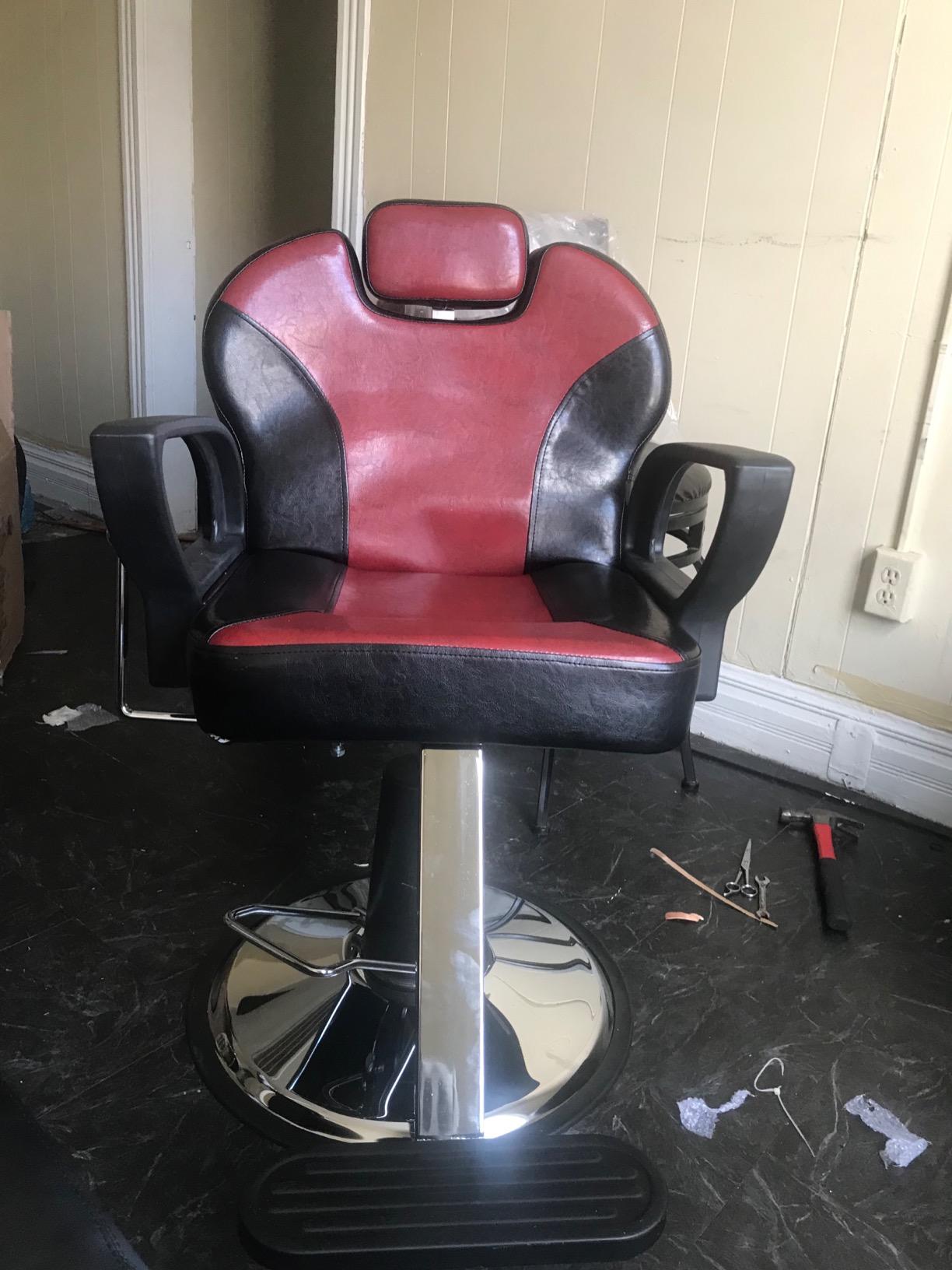 Artist hand Barbers Chairs, Heavy Duty Hydraulic Reclining Salon Chair | All Purpose, Extra Wide, Adjustable Height & Headrest, Beauty Salon & Spa Equipment for Hair Stylist, Barbers customer photo 1