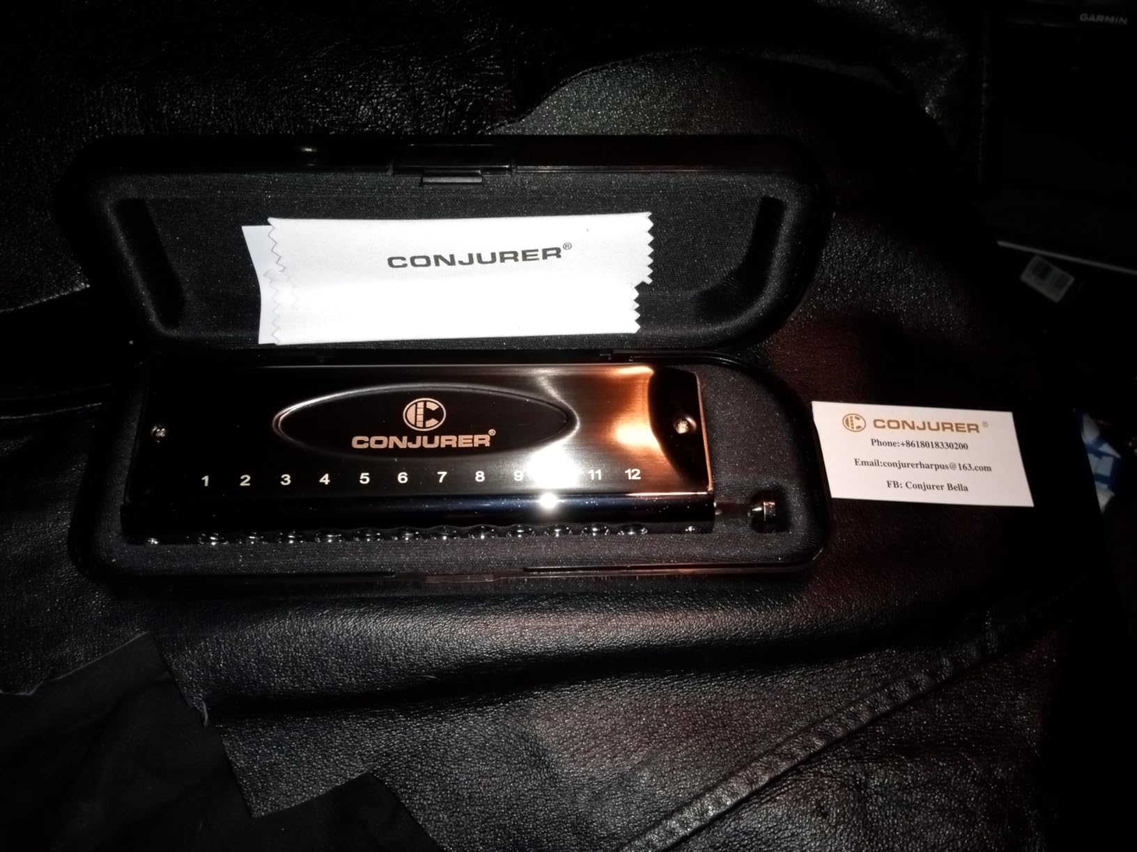 CONJURER 10 Hole Valveless Chromatic Harmonica C Key Red Stainless Steel | Brass Reeds Mouth Organ, Protective Storage Case, For Beginners, Adults Amateurs, Rich Tone for Practice Music Gift customer photo 2