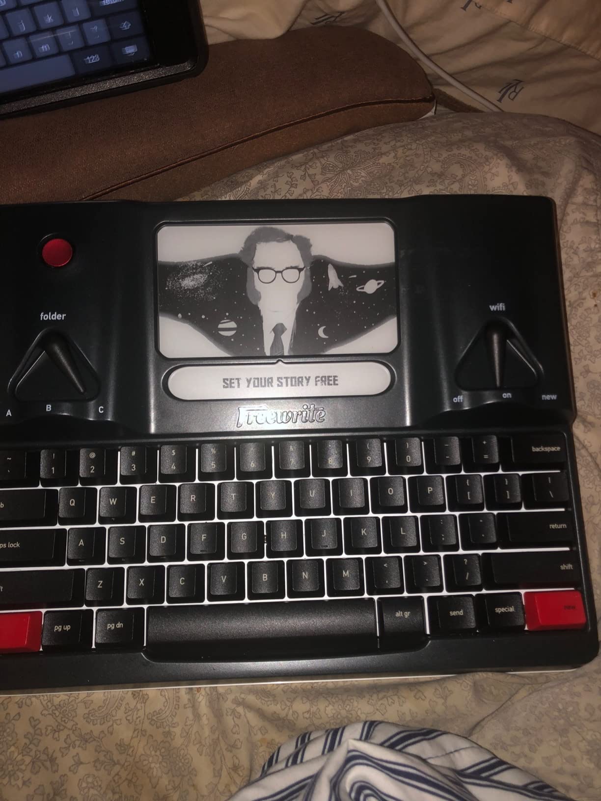 Freewrite Smart Typewriter | Digital Typewriter with E Ink Display for Distraction-Free Writing | Wifi-Enabled Word Processor Syncs Directly to the Cloud | Dedicated Drafting Machine for Authors customer photo 1