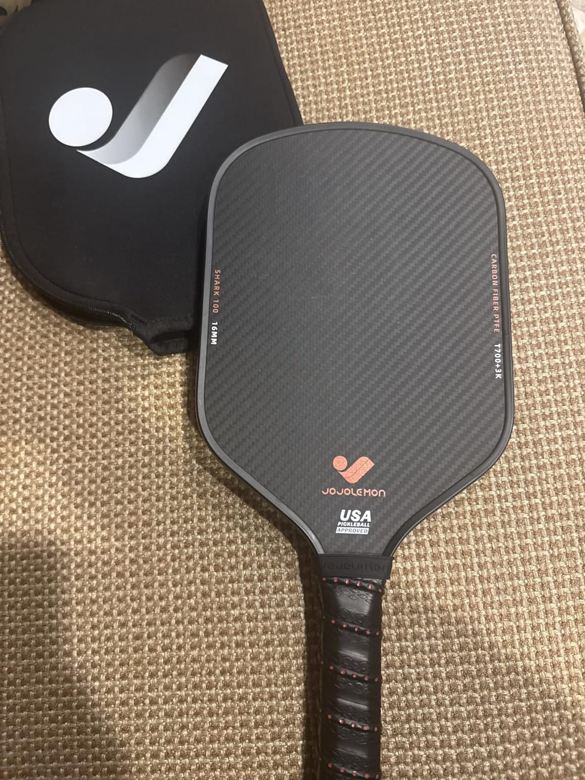 JOOLA Ben Johns Hyperion Pickleball Paddle - Select Raw Carbon Surface or Carbon Abrasion Surface for Increased Power and Spin - Elongated Grip Handle - Carbon Fiber Pickleball Paddle - USAP Approved customer photo 1