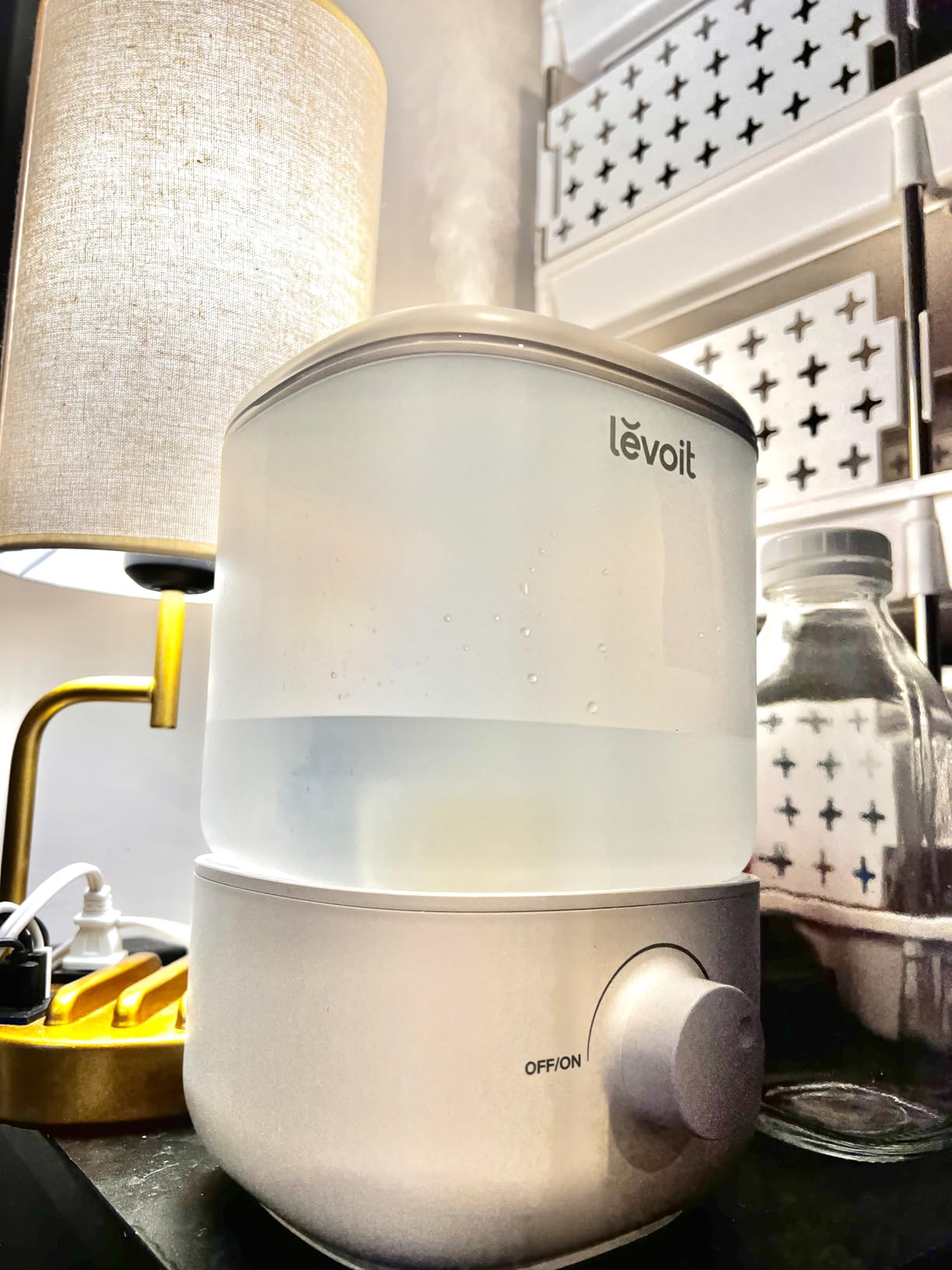 LEVOIT Humidifiers for Bedroom, Quiet, 3L Cool Mist, Essential Oil Diffuser | Top Fill/25Watt - Home/Large Room - 360° Nozzle - Rapid Ultrasonic Humidification for Baby Nursery/Plant customer photo 2