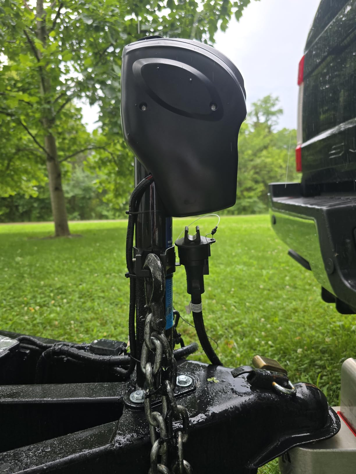 POLESTAR Electric Trailer Jack, 5000lbs Electric Power A-Frame Tongue Jack with Waterproof Protective Cover & LED Light for Travel Trailer Camper, RV, 12V DC customer photo 1