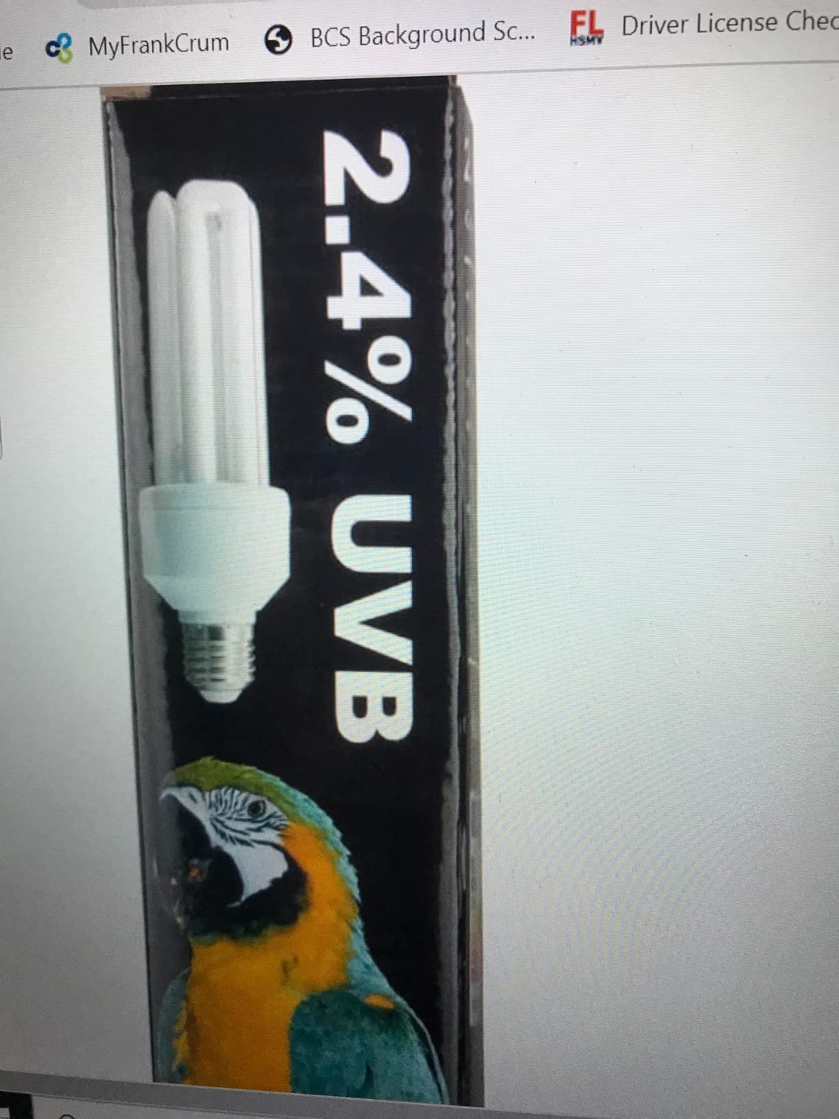 LUCKY HERP UVA UVB Light Bulb for Birds 2.4 UVB 20W Compact Flourescent Lamp for All Kinds Captive Birds customer photo 1