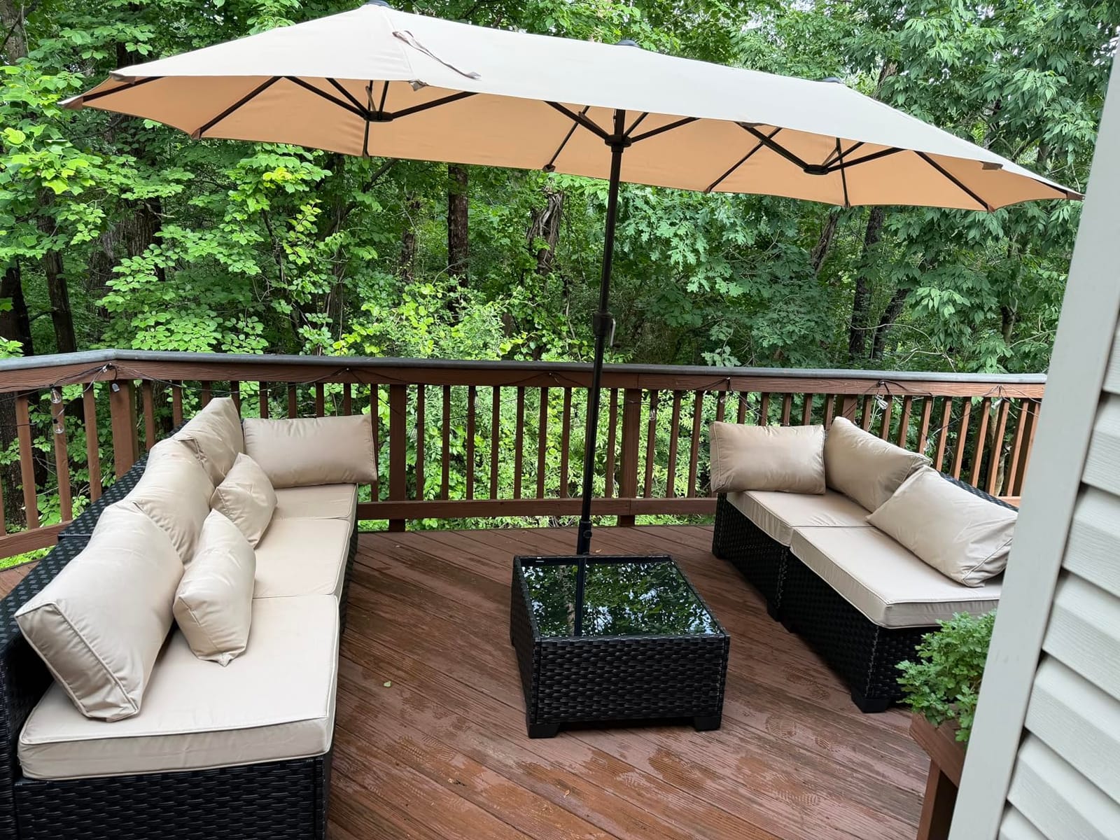 Ruimoy Patio Furniture Covers, Outdoor Furniture Cover Waterproof, General Purpose, Outside Table and Chair Covers, Heavy Duty 600D (108 Inch L x 82 Inch W x 27.9 Inch H) customer photo 2