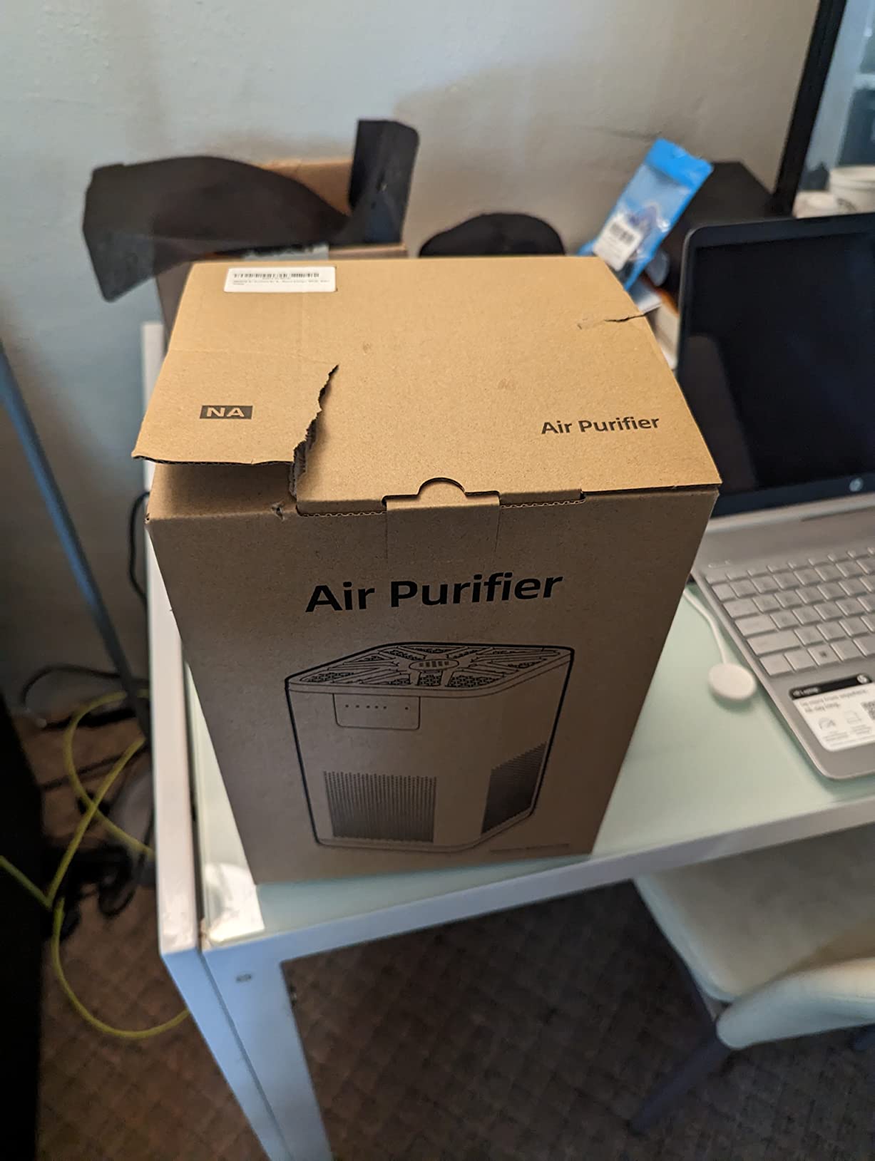 AROEVE Air Purifiers for Bedroom with Aromatherapy Function-MK06A(White) | Meet Global Recycled Standard, 360-Degree Air Inlets, 0.3 Microns Filtration Efficiency, 20dB Noise, Speed Control customer photo 2