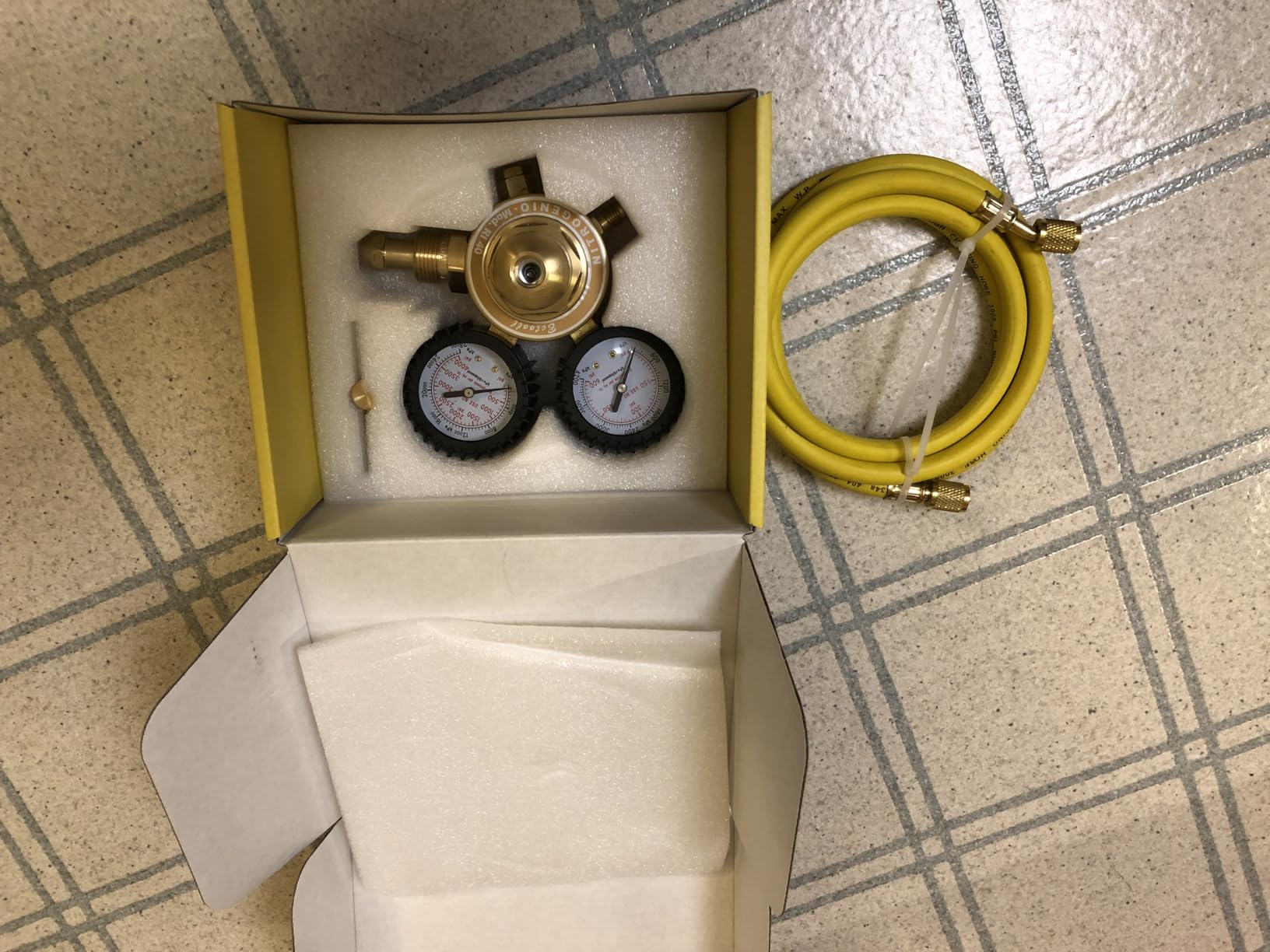 BETOOLL Nitrogen Regulator - Nitrogen Gauge with 78.7