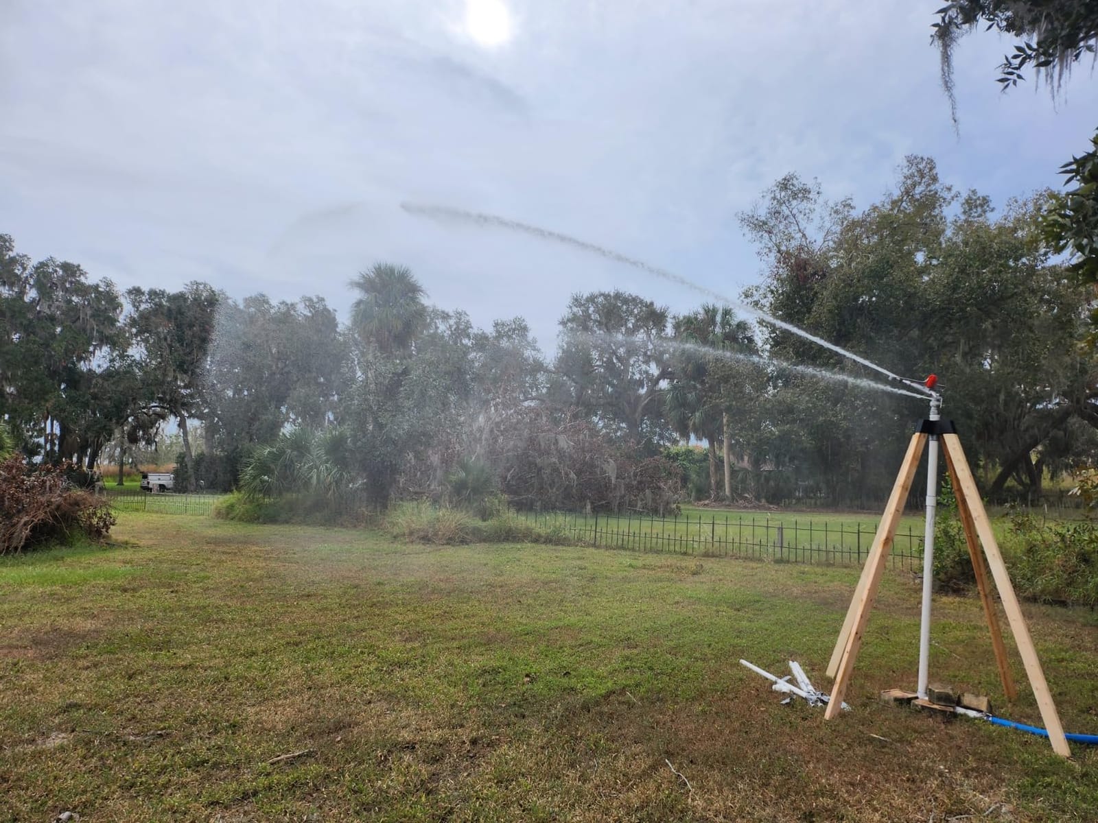 2'' Agriculture Farm Irrigation Sprinkler Lawn Sprinkler Irrigation Spray Gun Large-Area Watering Spray 360° Rotary customer photo 1