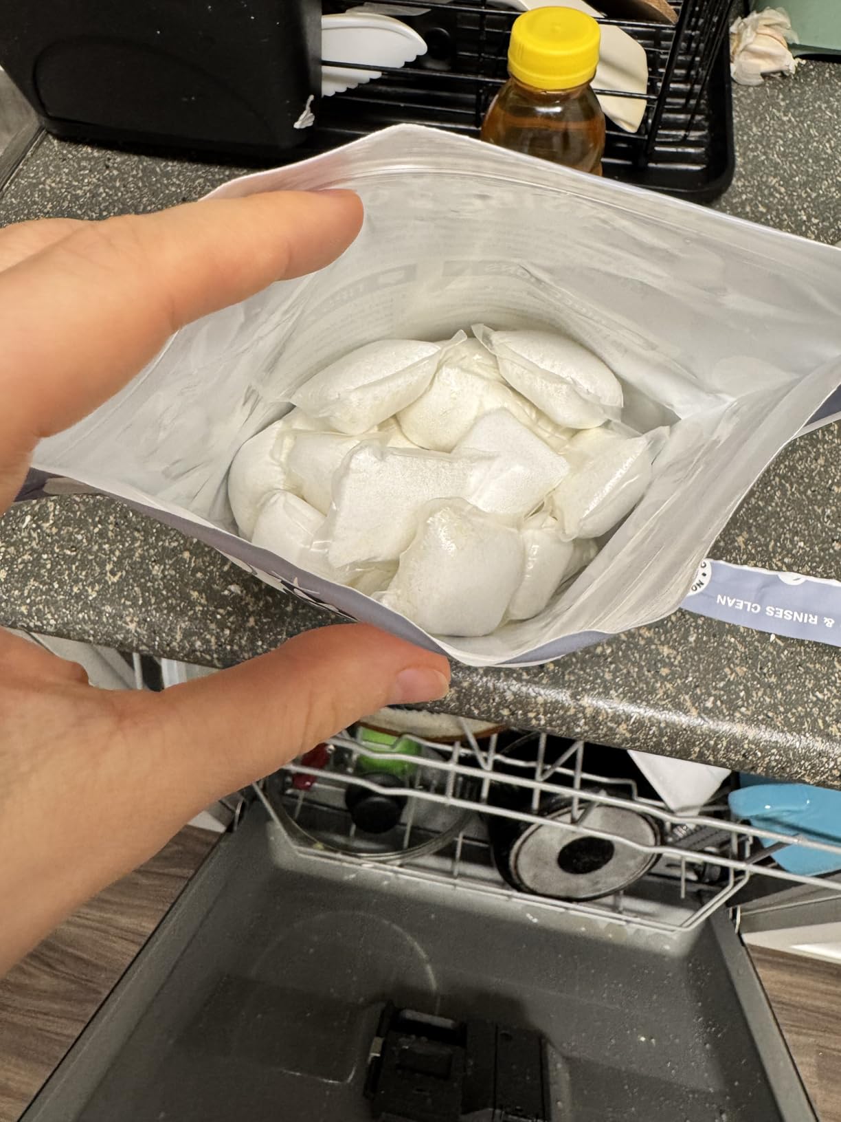 Molly's Suds Dishwasher Pods | Clean Dishwasher Detergent, Cuts Grease & Rinses Clean (Residue-Free) for Sparkling Dishes | 60 Auto-Release Tabs (Unscented) customer photo 1