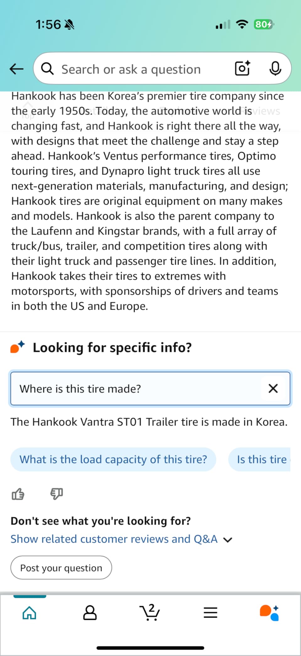 HANKOOK Vantra ST01 Trailer ST225/75R15 TL 10 117/112N customer photo 1