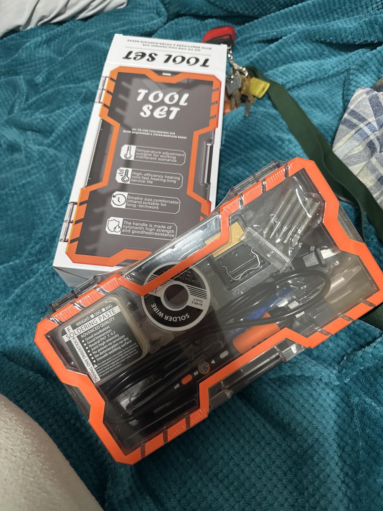Soldering Iron Premium Kit, 60W Soldering Gun with Ceramic Heater, 12-in-1 Soldering Tool, Adjustable Temperature 200 to 450°C, Includes Soldering Iron Tip, Solder Wire, Pump and Paste customer photo 2