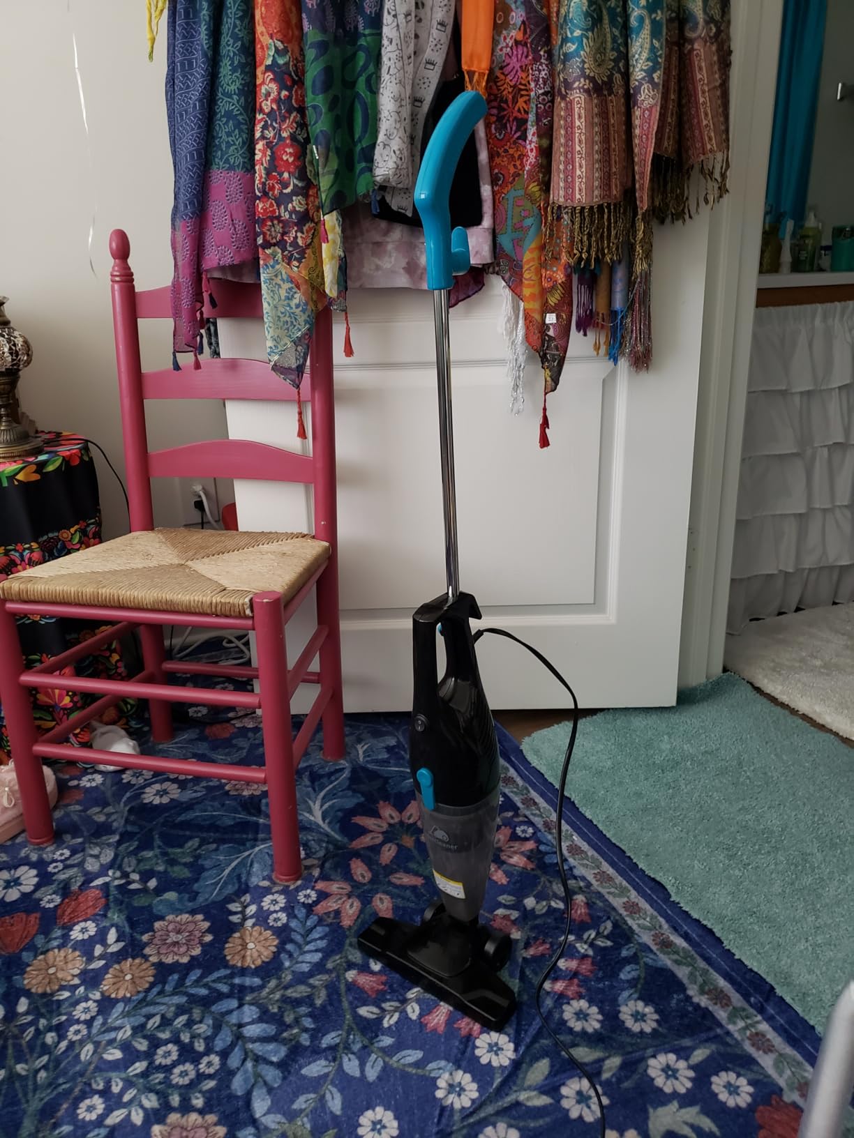 Intercleaner Corded Vacuum Cleaner, 15KPa Powerful Suction with 400W Motor, 12 in 1 Lightweight Bagless Stick Vac with Handheld, Ultra Quiet, for Hardwood Floor Carpet Car Pet Hair customer photo 2