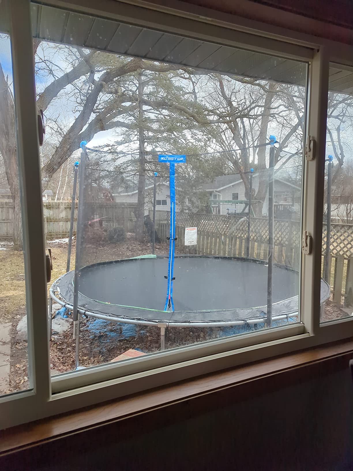 14FT Trampoline Enclosure Net with Universal Trampoline Replacement Enclosure Poles and Hardware customer photo 1