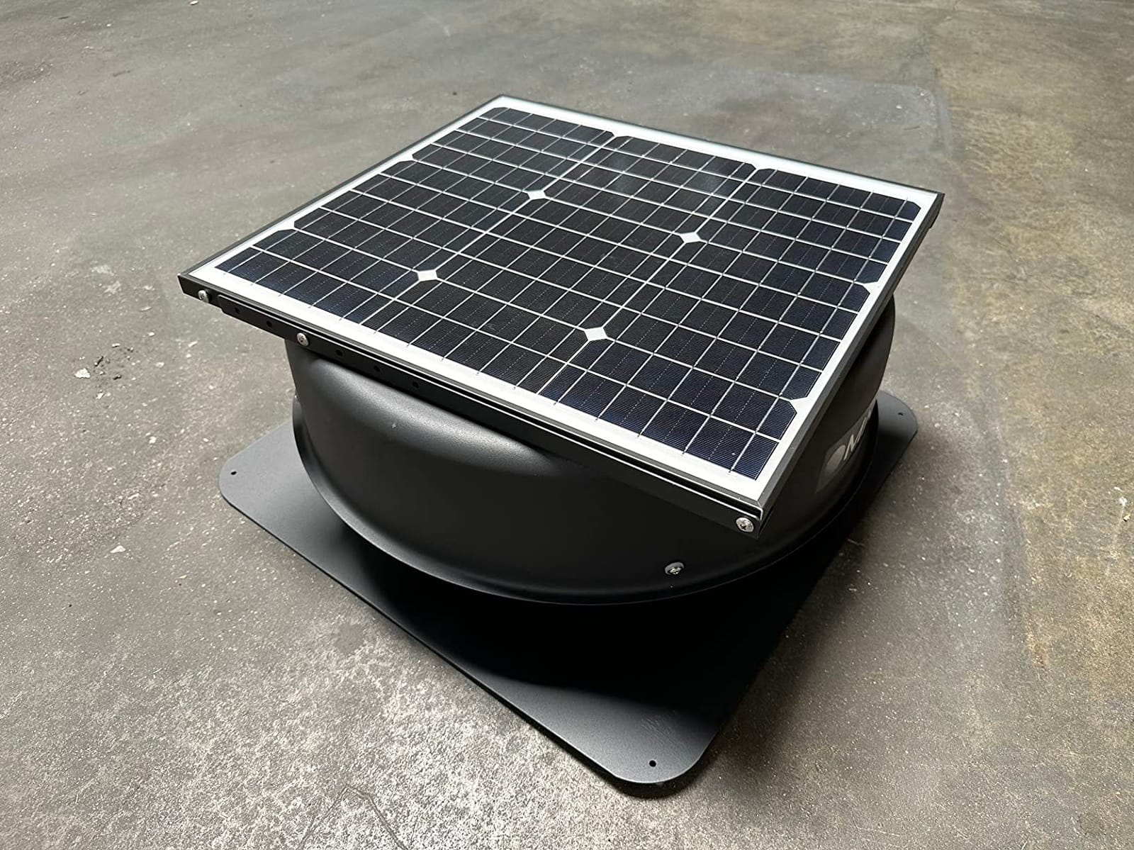 Solar Hybrid Attic Fan, 40 W 2100 CFM Roof Mount Exhaust Fan With AC Adapter, 75°F Thermostat Auto On/Off, Low Noise and Weatherproof for Home, Shop, RV, Garage & Shed customer photo 1