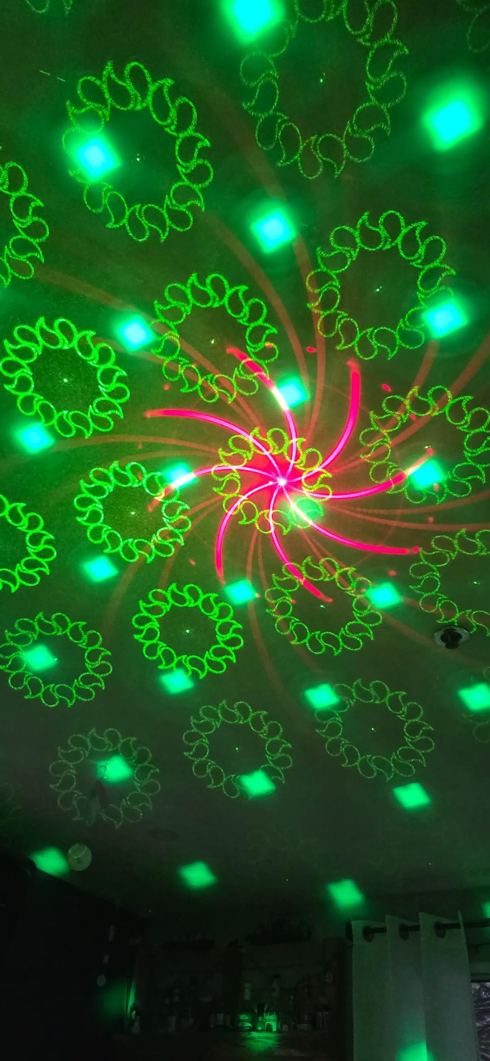 Party Lights DJ Disco Ball Light with Pattern Projection and Sound Activated, LED Strobe Stage Lighting for Parties customer photo 1