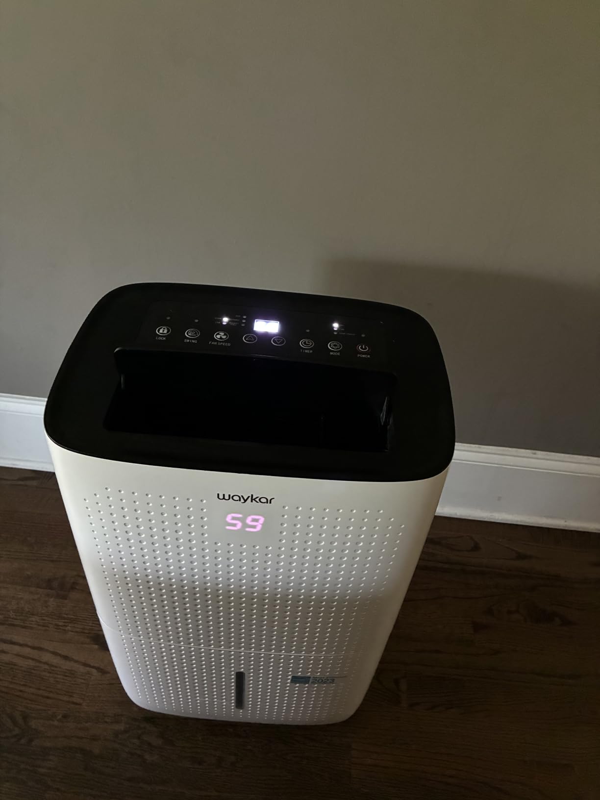 Waykar 80 Pints 5000 Sq. Ft 2025 Energy Star Dehumidifier for Basement | 90 Auto Swing, 30%-80% Humidity Control for home, Continuous drainage support, Whole-House Dehumidification, Auto-defrost customer photo 1