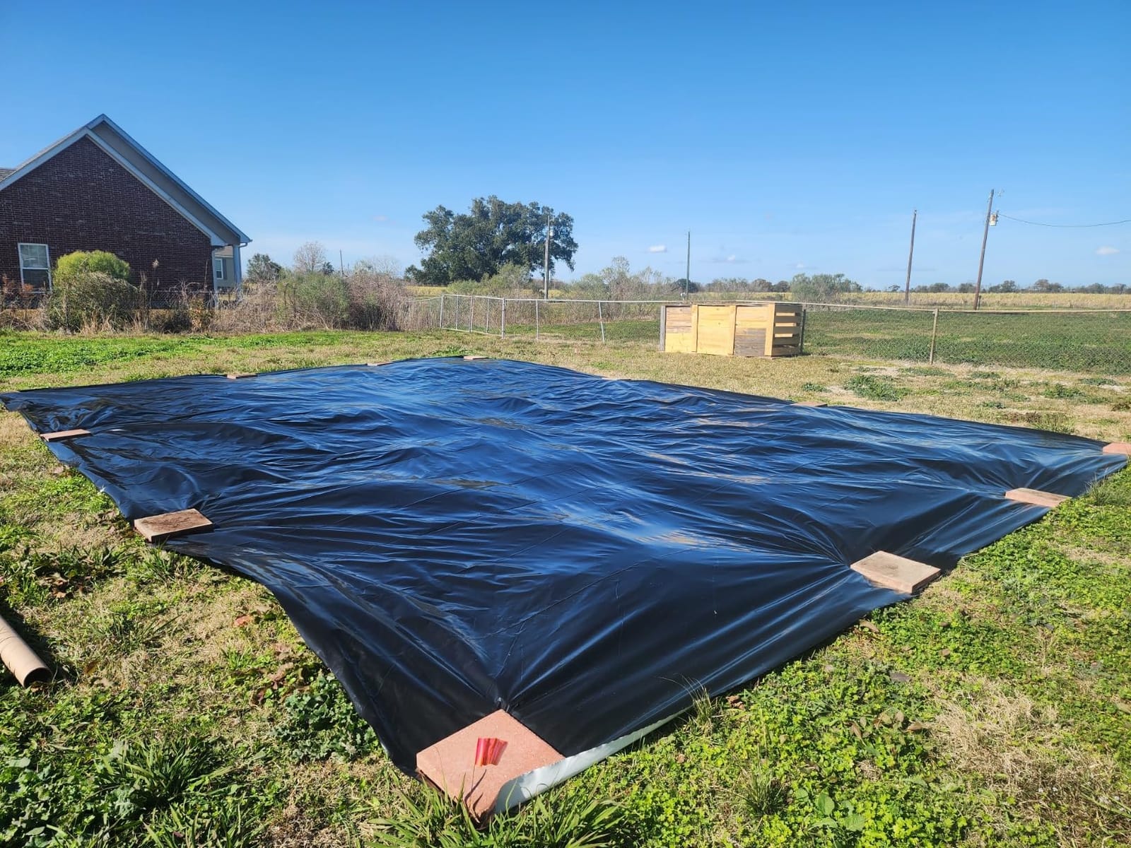Farm Plastic Supply - Silage Tarp Black/White Plastic Sheeting - 5 Mil (30' x 30') - Heavy Duty Polyethylene Plastic Tarp for Silage Cover, Bunker Cover for Farming, Agriculture, Ground Covering customer photo 2