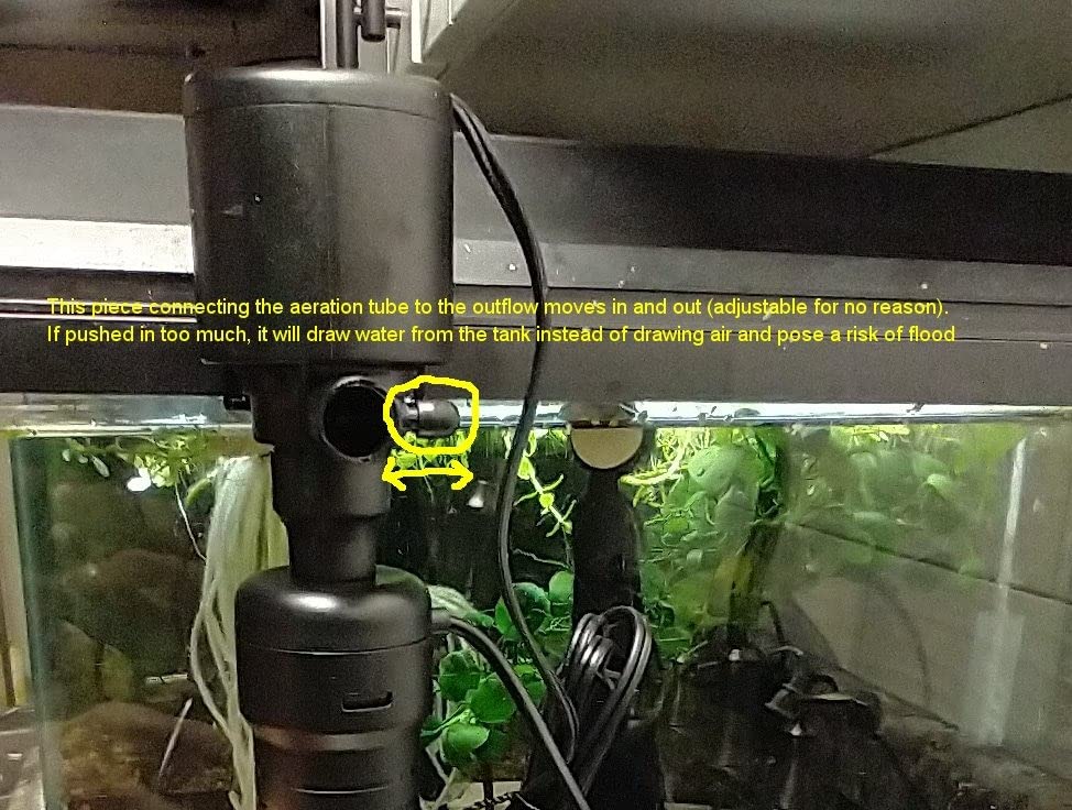COOSPIDER Aquarium U-V Filter Green Clean Machine for 40-100 Gallon Fish Tank Crystal Clear 300GPH Submersible Water Pump customer photo 1